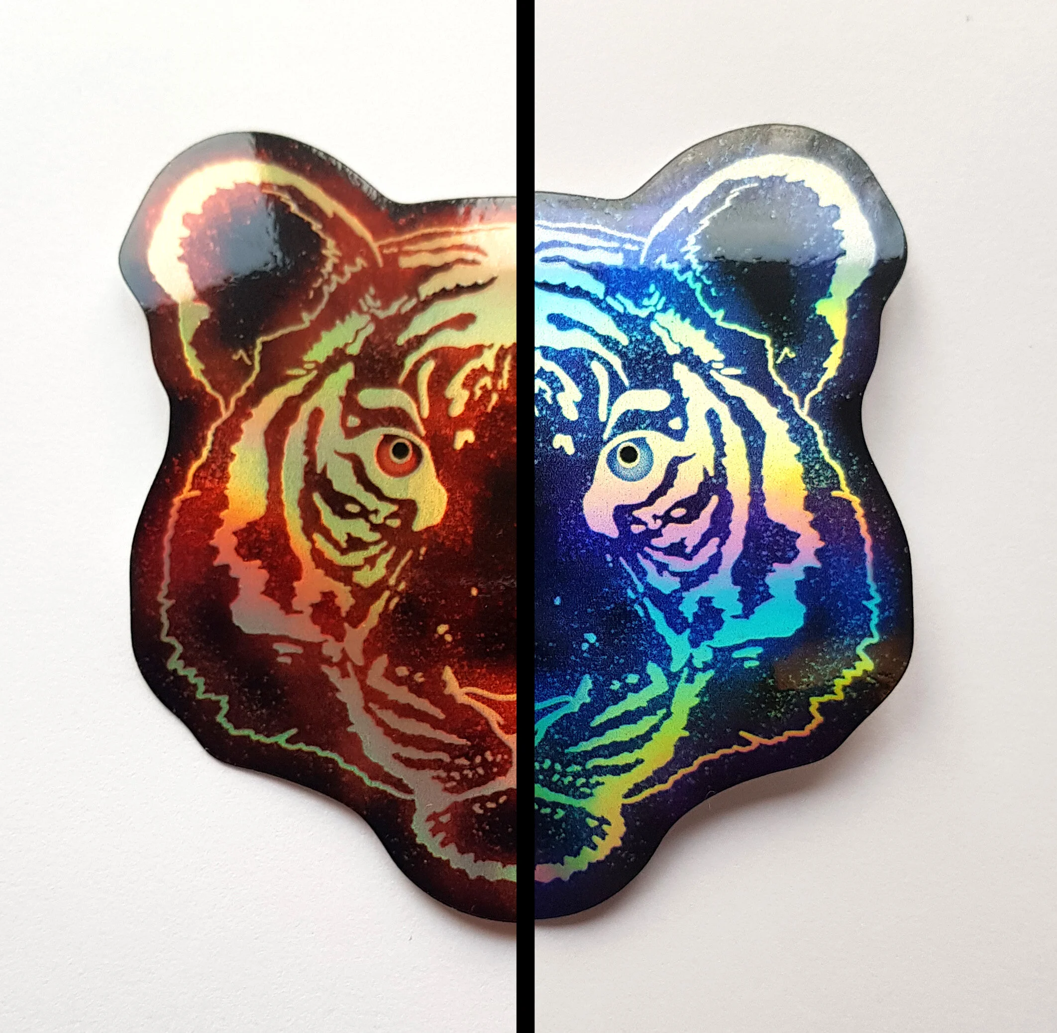 TIGER holographic sticker