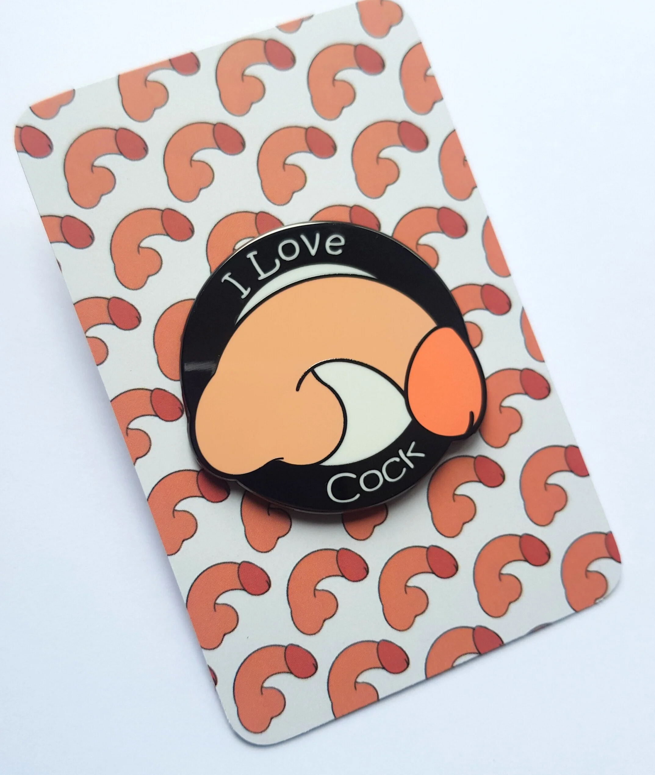 I LOVE COCK enamel pin