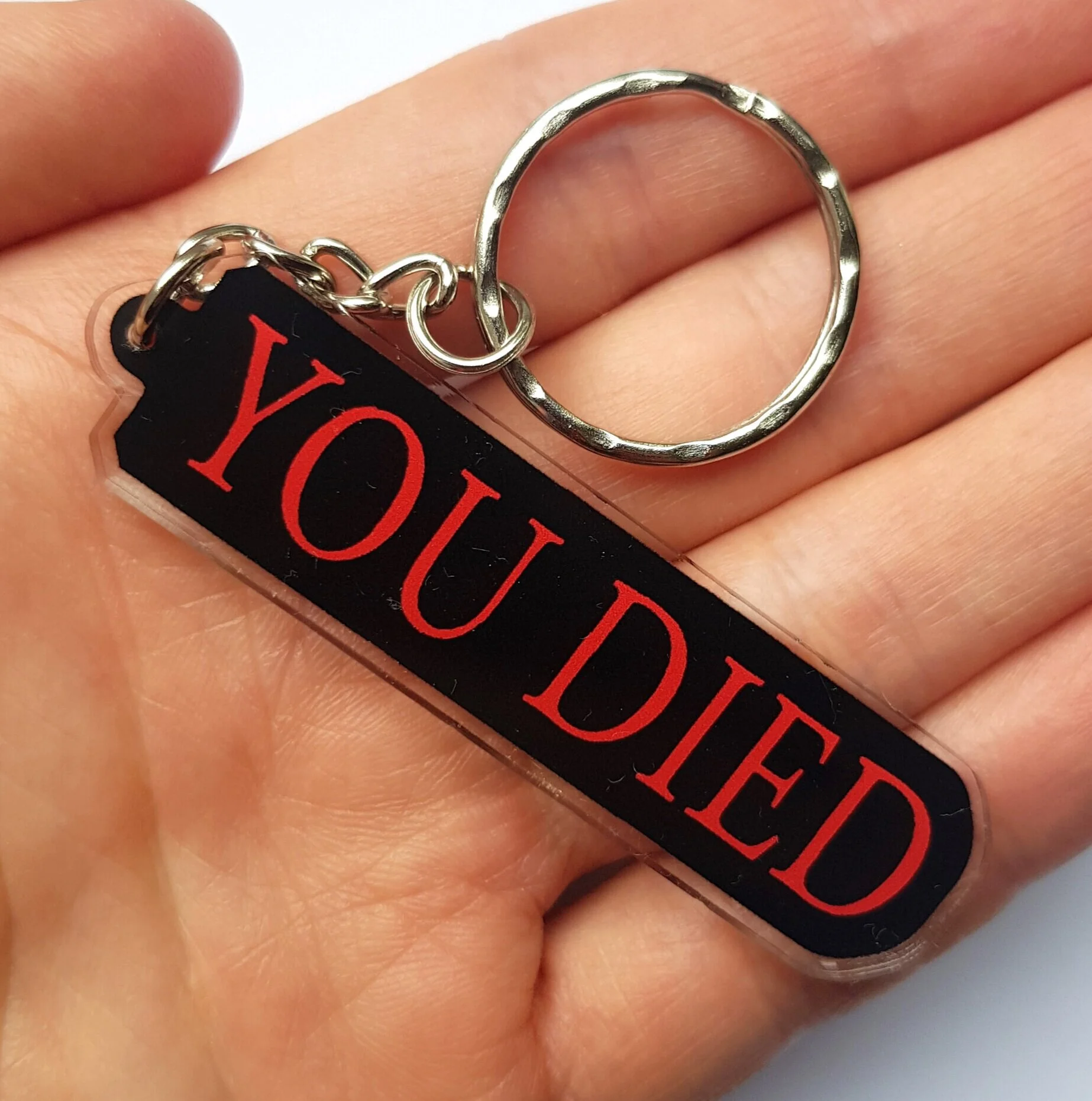 YOU DIED keyring
