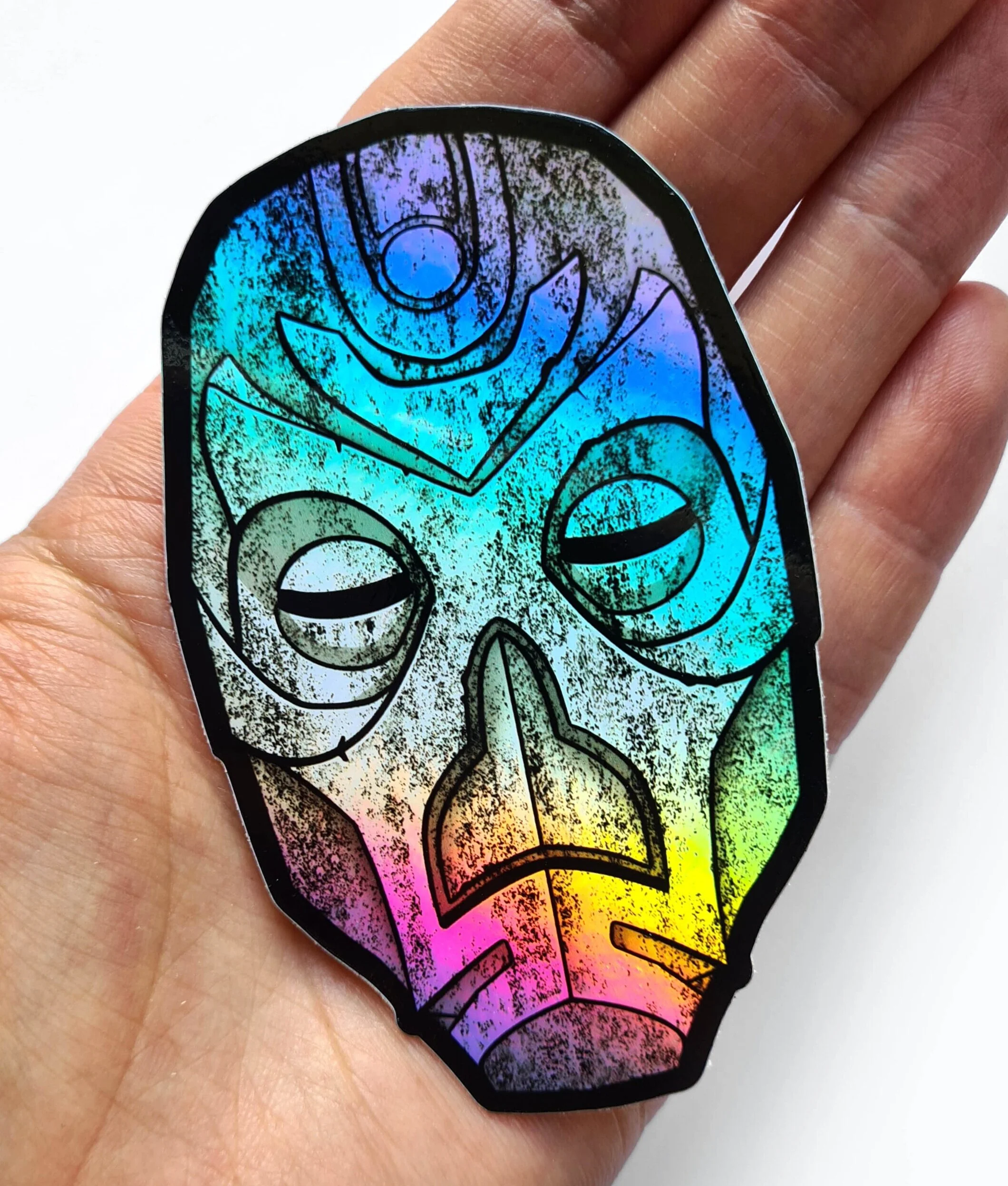 DRAGON PRIEST holographic sticker