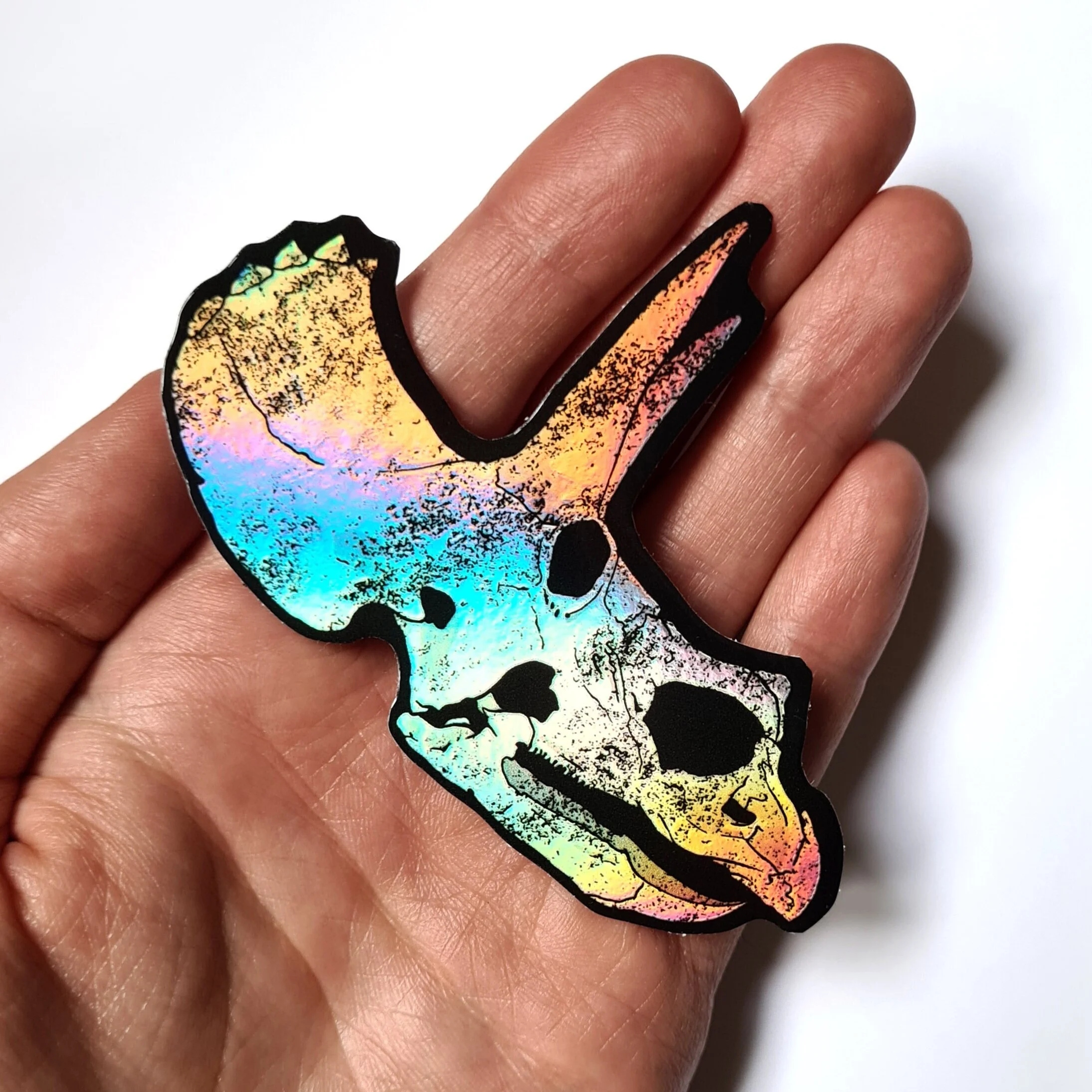 TRICERATOPS holographic sticker