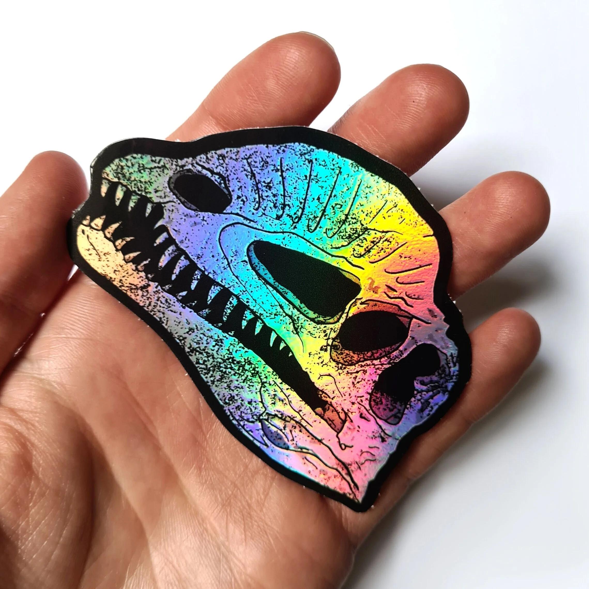 DILOPHOSAURUS holographic sticker