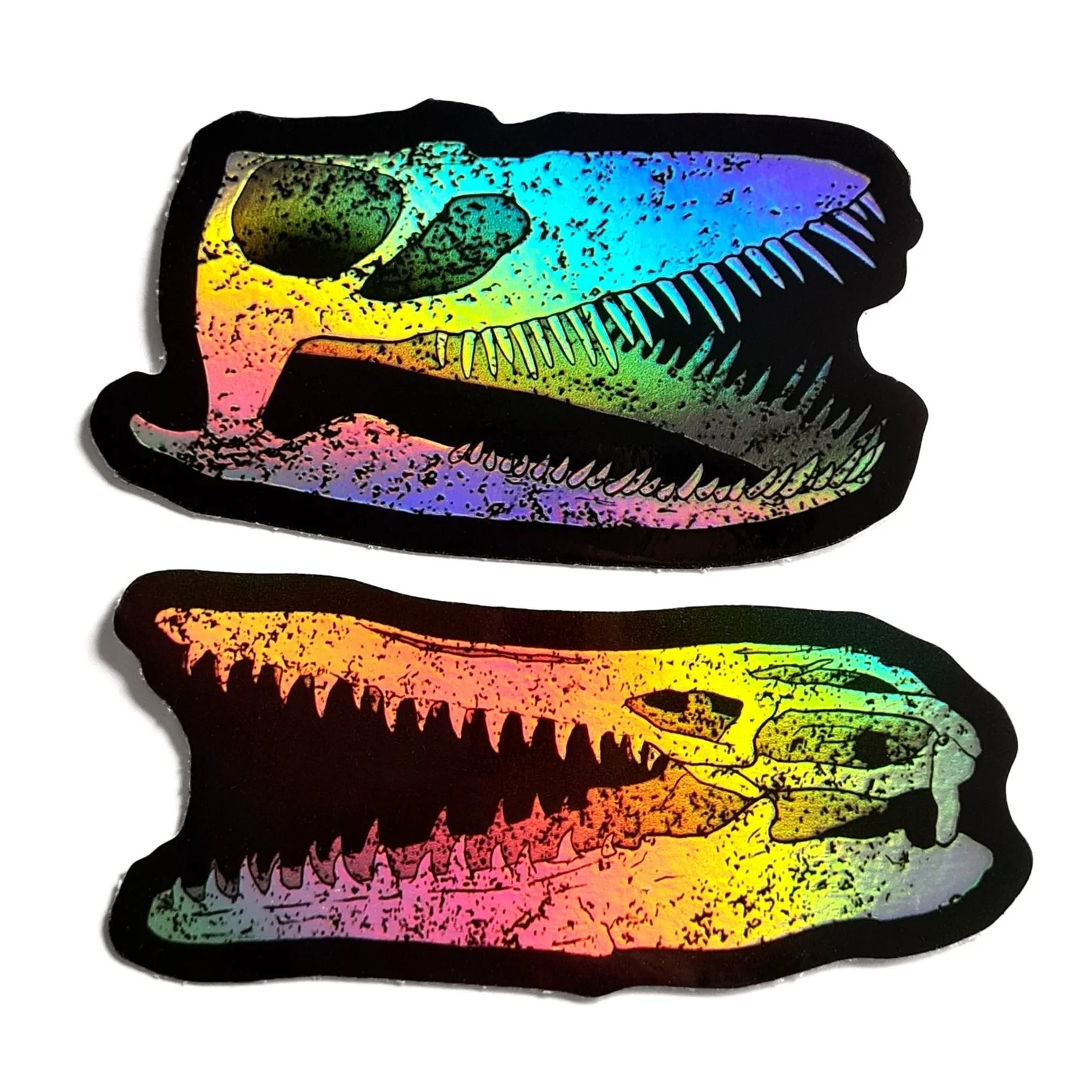 AQUATIC DINOSAUR holographic sticker