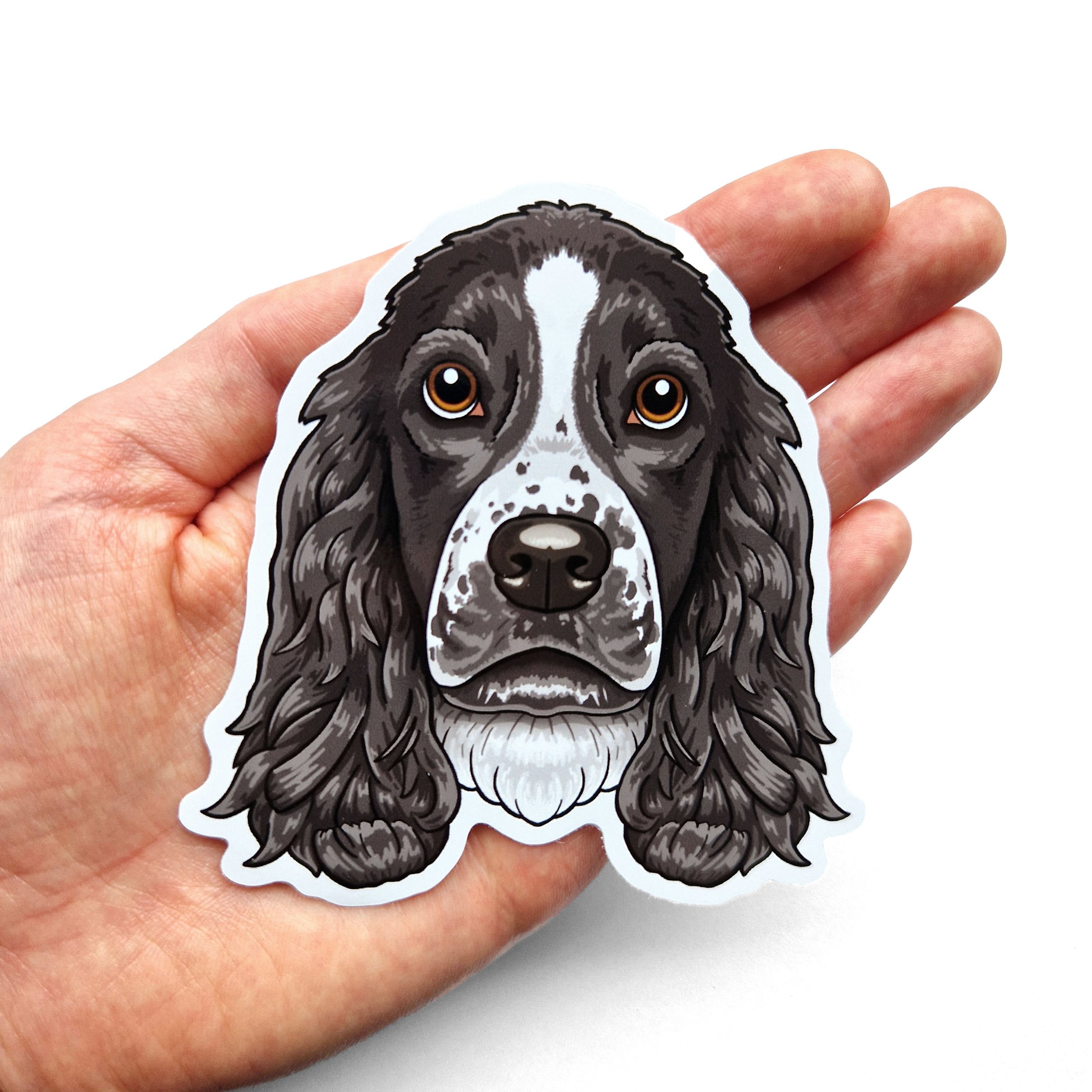 the more people i meet love my cocker spaniel dog vinyl decal sticker silhouette 