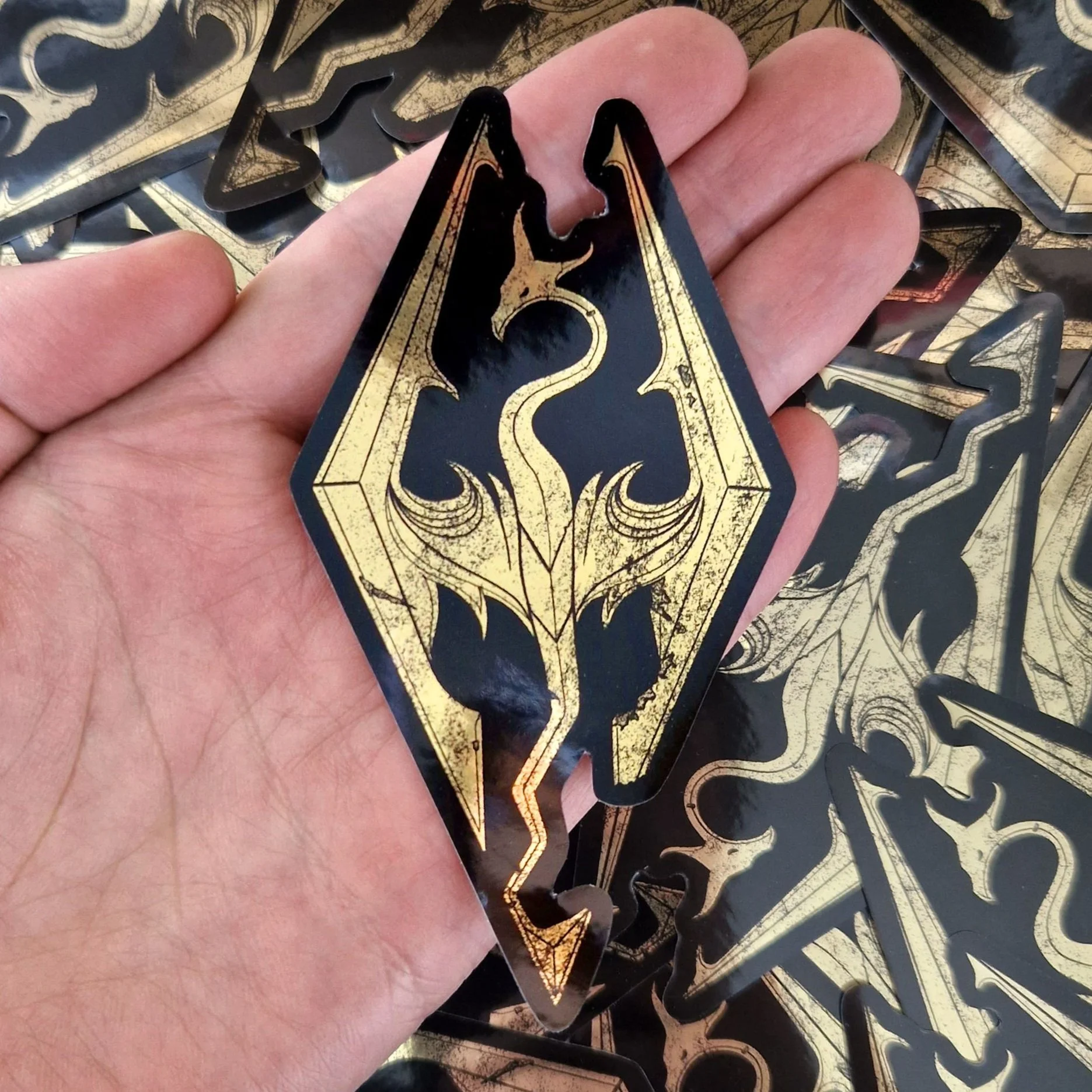 DRAGON BORN  gold sticker