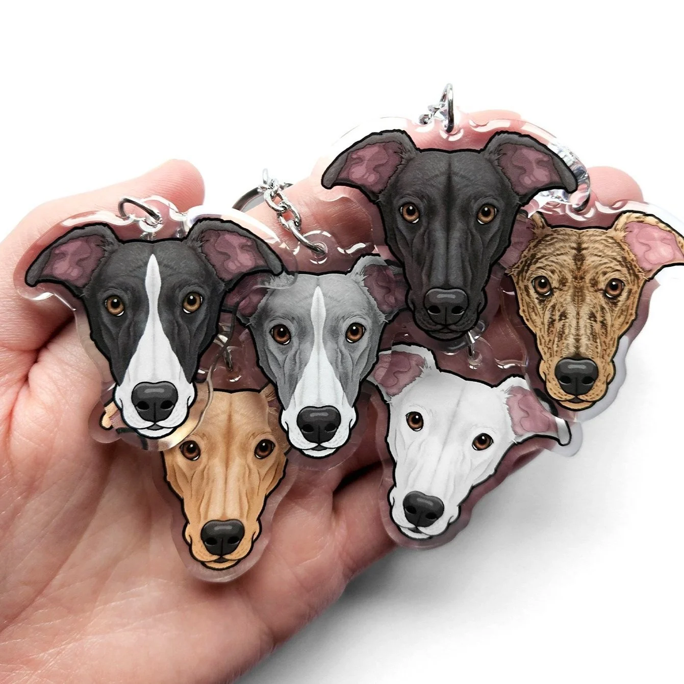 Greyhound keyring