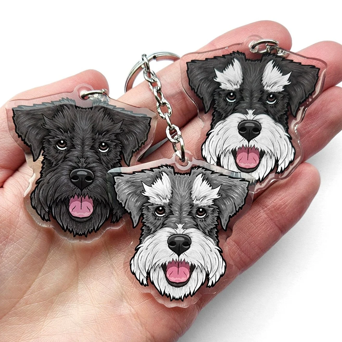 Schnauzer keyring