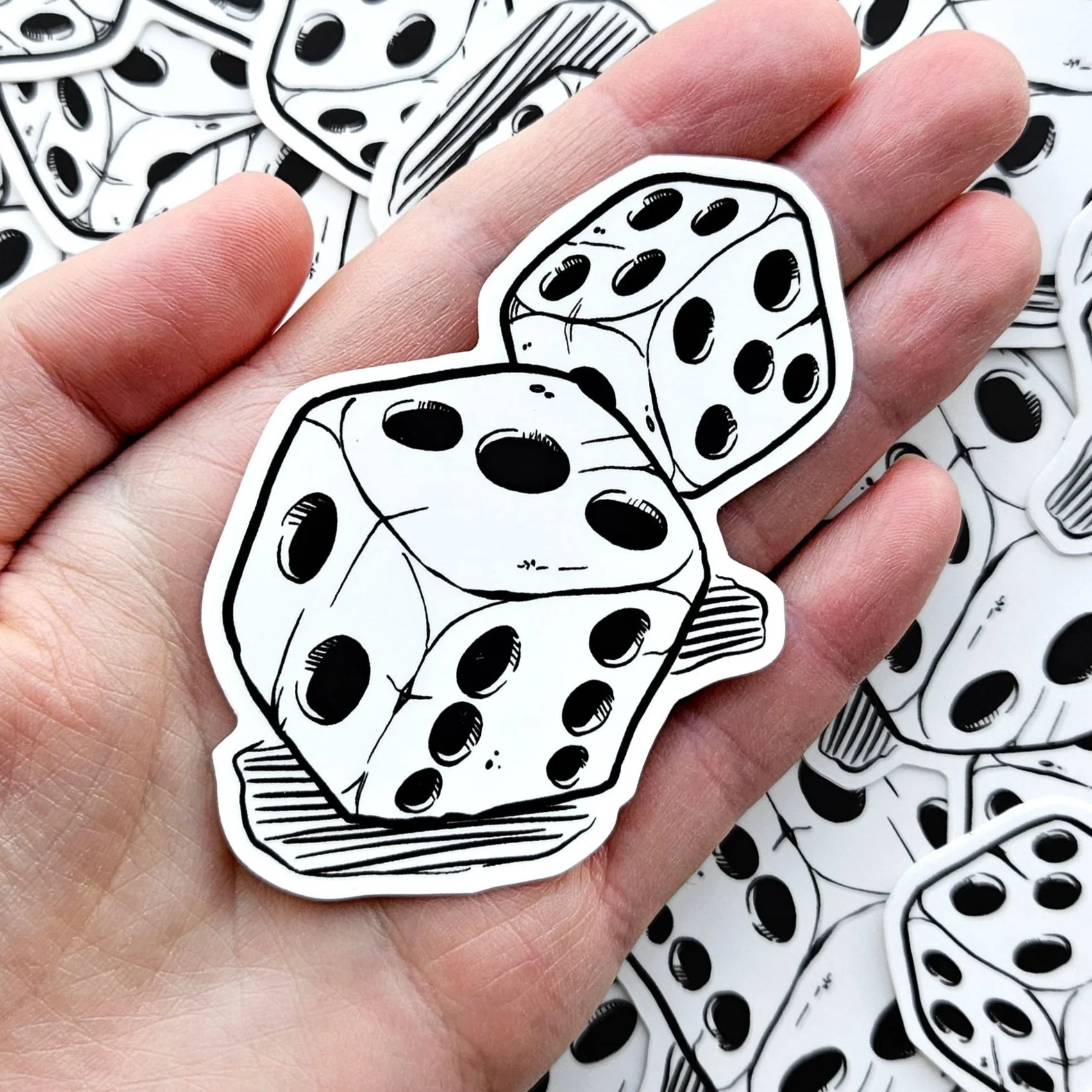 2d6 Dice stickers