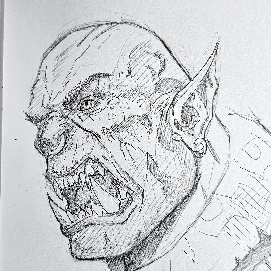 Garrosh Hellscream screaming fangs angry expression warcraft