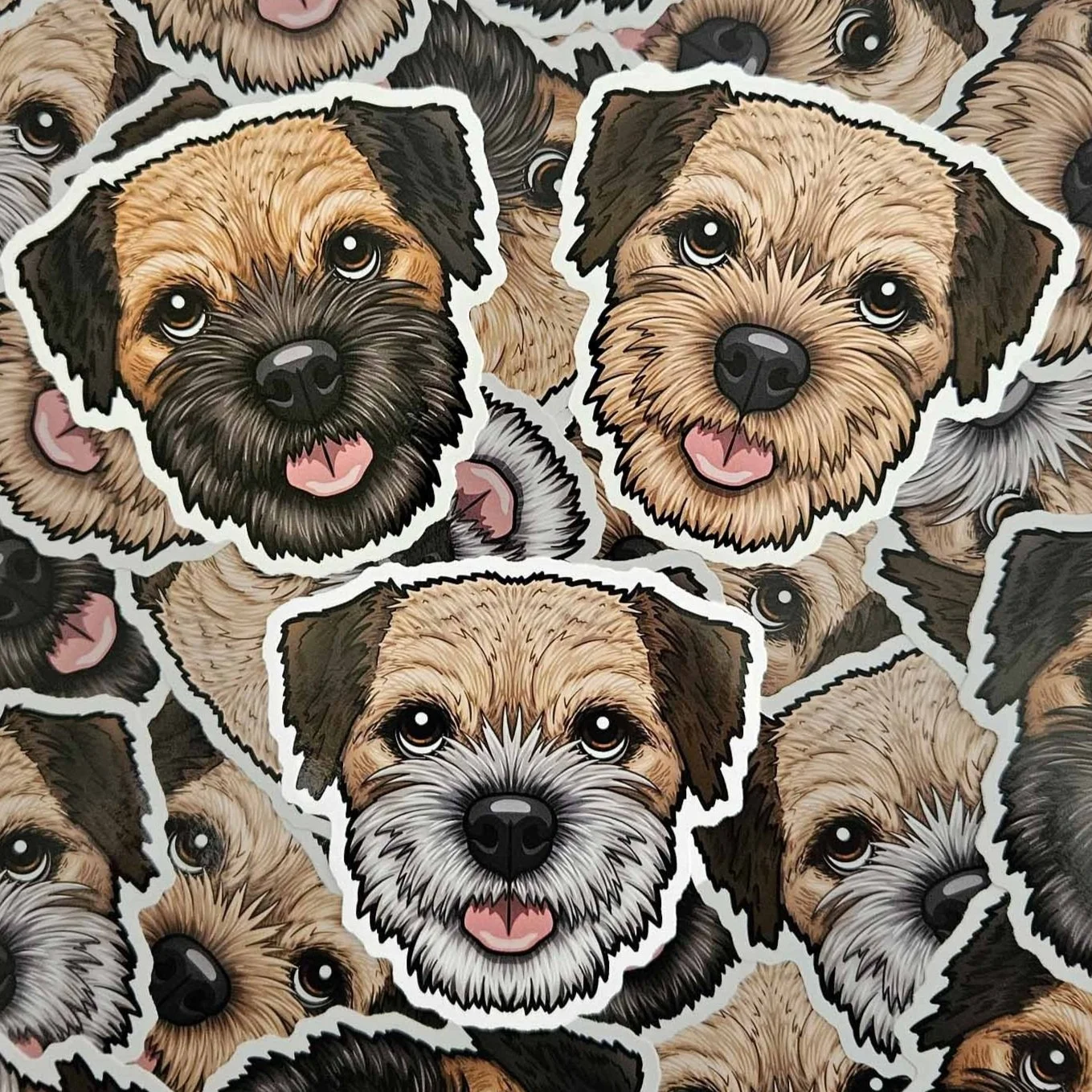 Border Terrier stickers