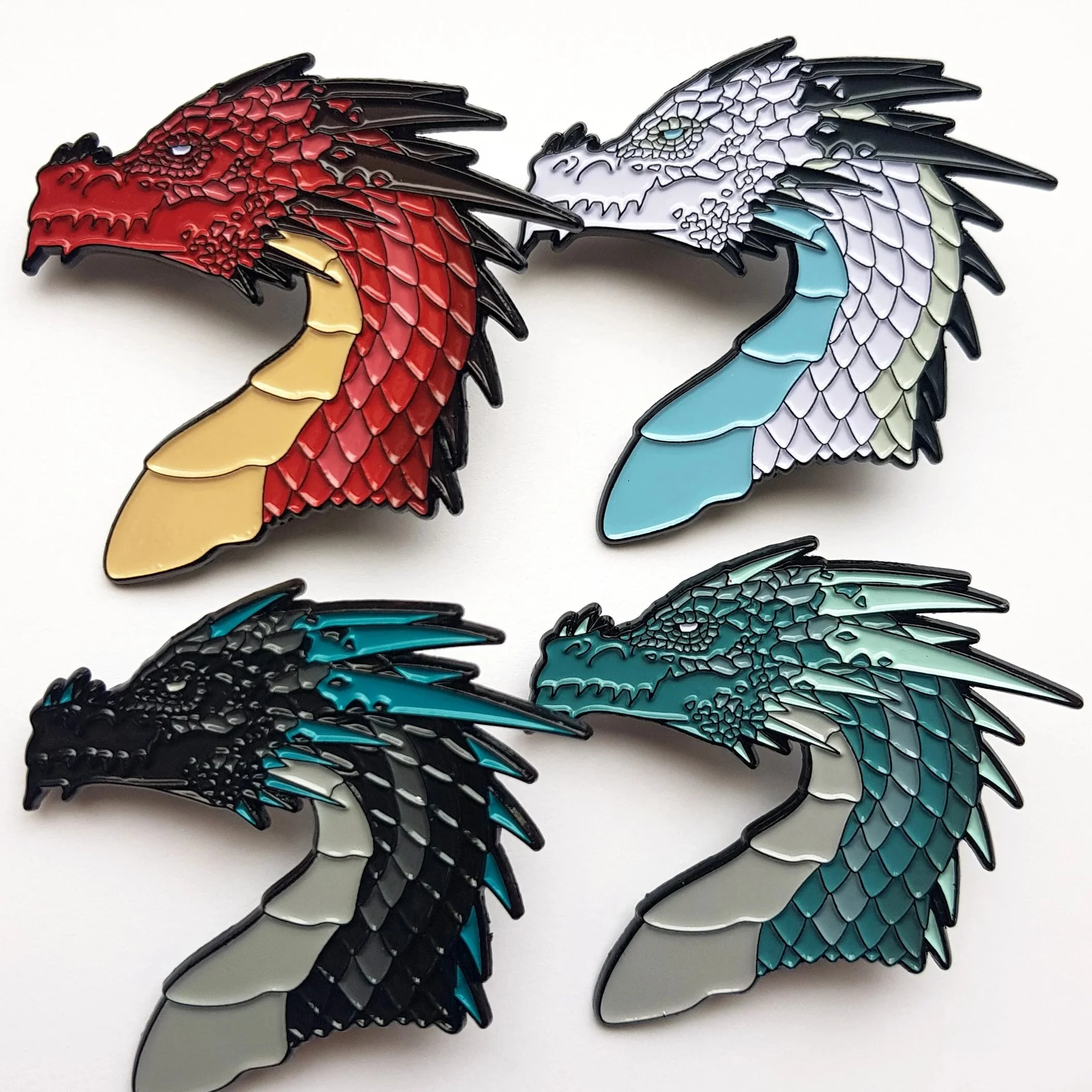 DRAGON BUST enamel pin