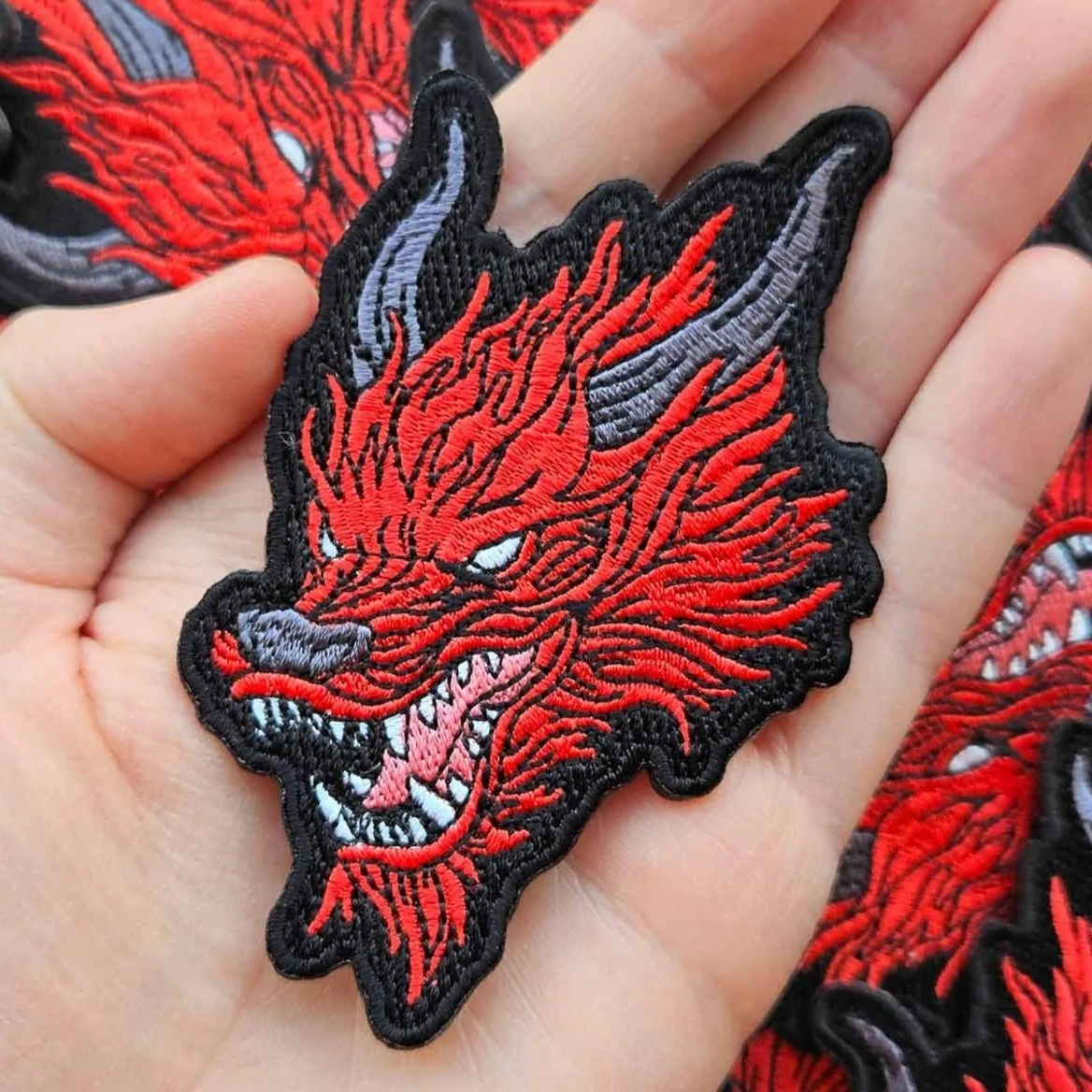 EASTERN DRAGON EMBROIDERY PATCH