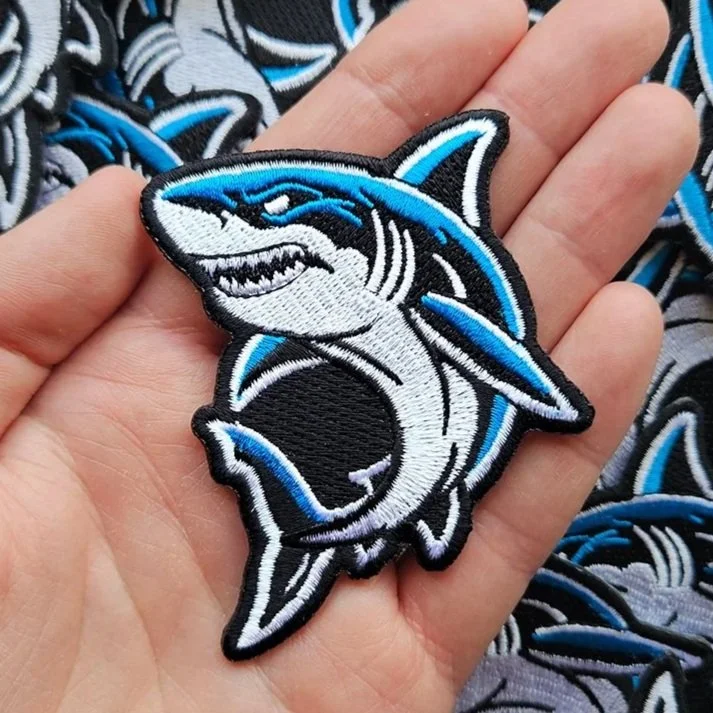 SHARK EMBROIDERY PATCH