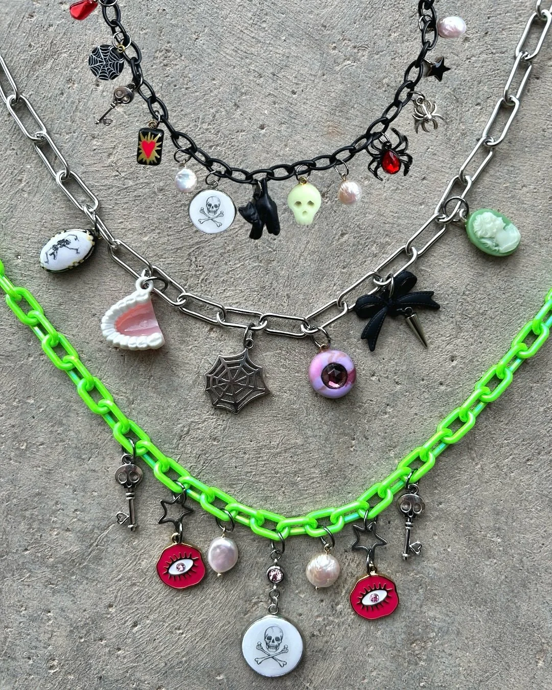 Got some spooky charms in for ya&rsquo;ll! Had so much fun making this stack I think I might have to keep one of them 🤩💀🕷️ What is everyone going to be for halloween this year??