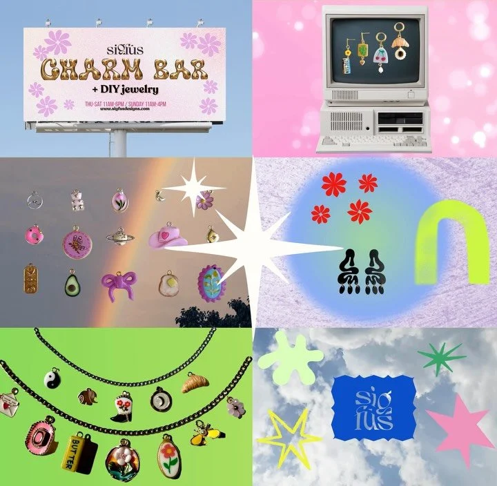 Looking forward to a fun weekend with ya&rsquo;ll at the gift shop! We&rsquo;ve been busy stocking up on charms and experimenting with some new ones too😎⭐️

#charmbar #tucsonsmallbusiness #diyjewelry