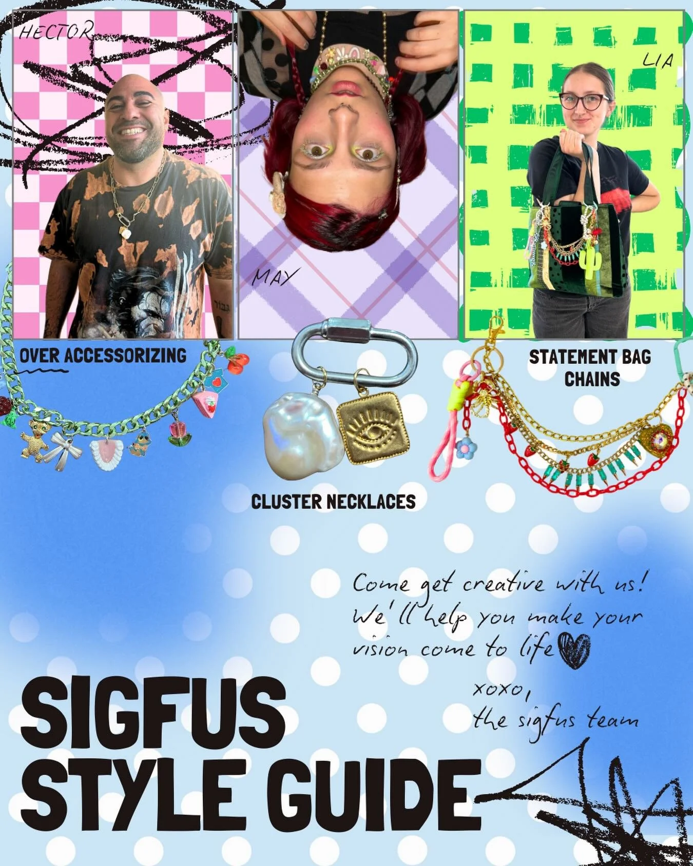Here&rsquo;s our Sigf&uacute;s style guide of the month! We&rsquo;ve been lovinggg over the top accessories.. but what&rsquo;s new??!💋👜