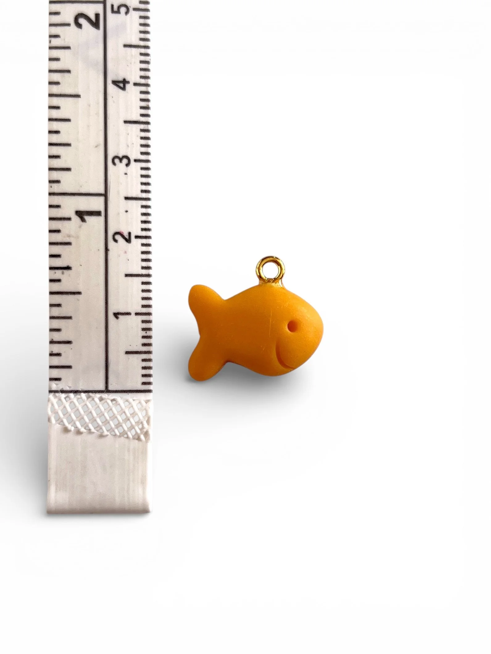 handmade goldfish charm