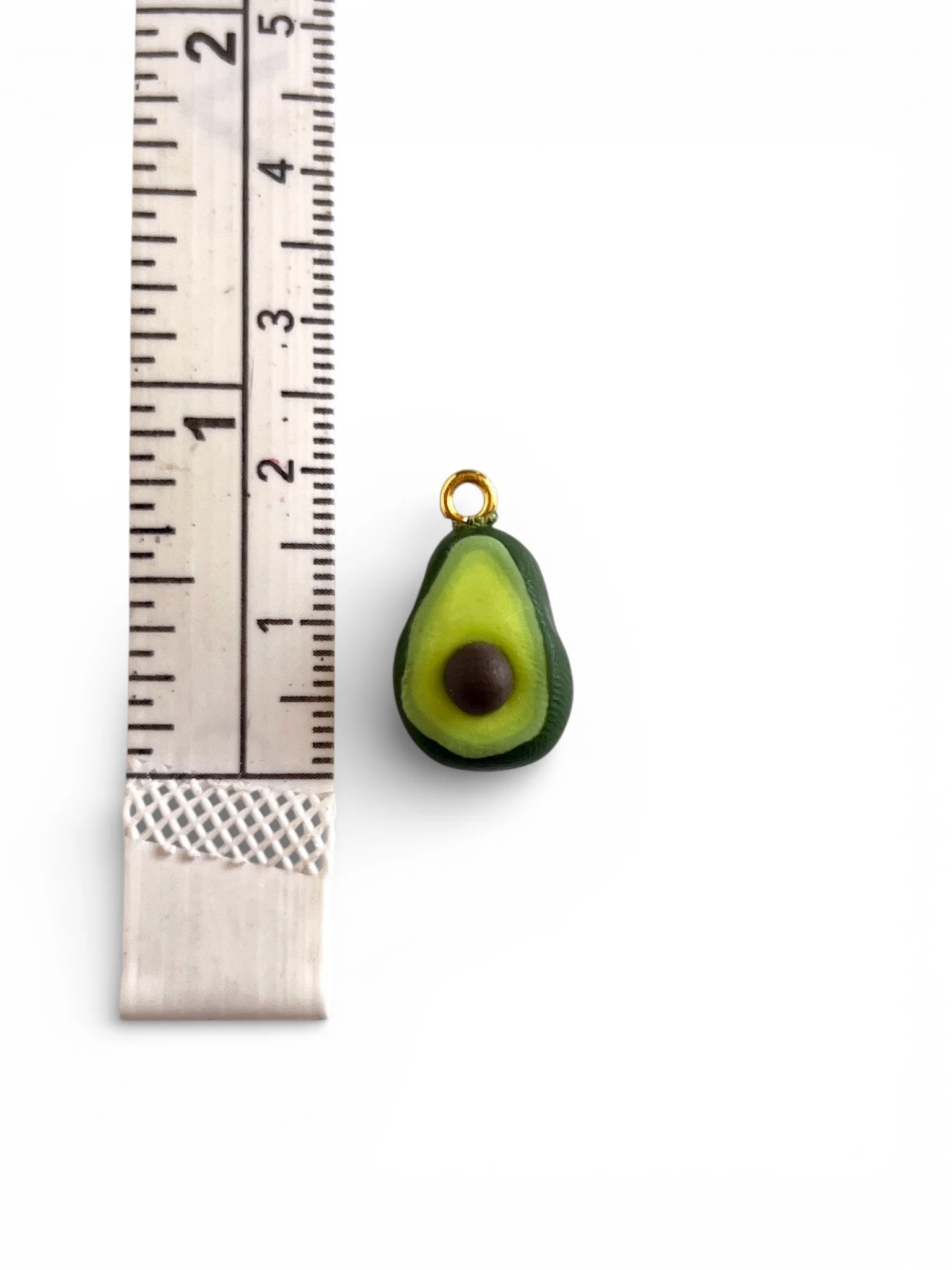 handmade avocado charm