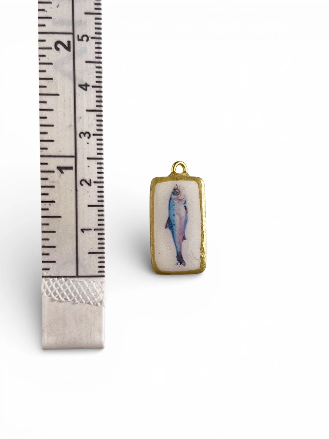 handmade sardine charm