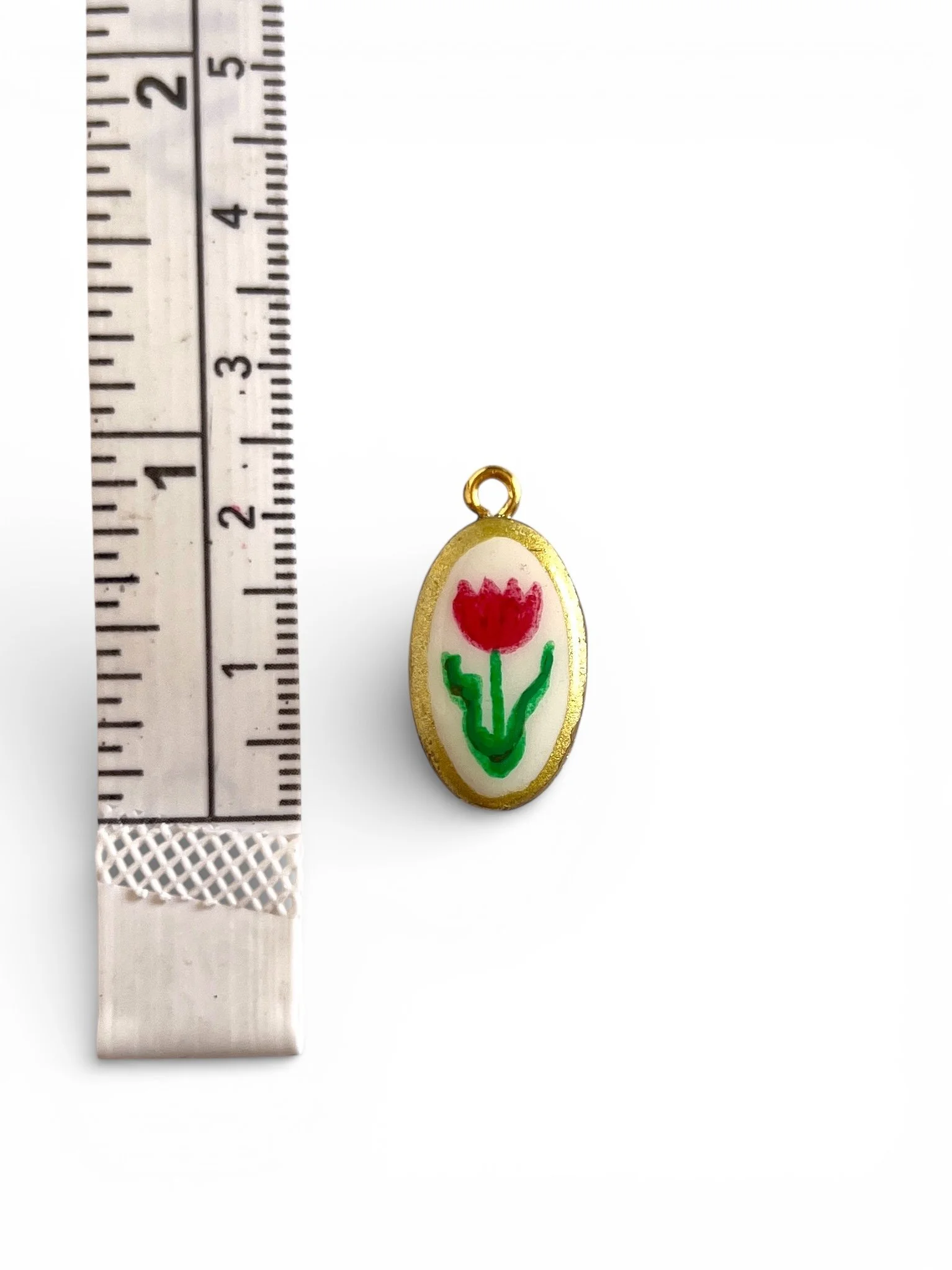 handmade tulip charm