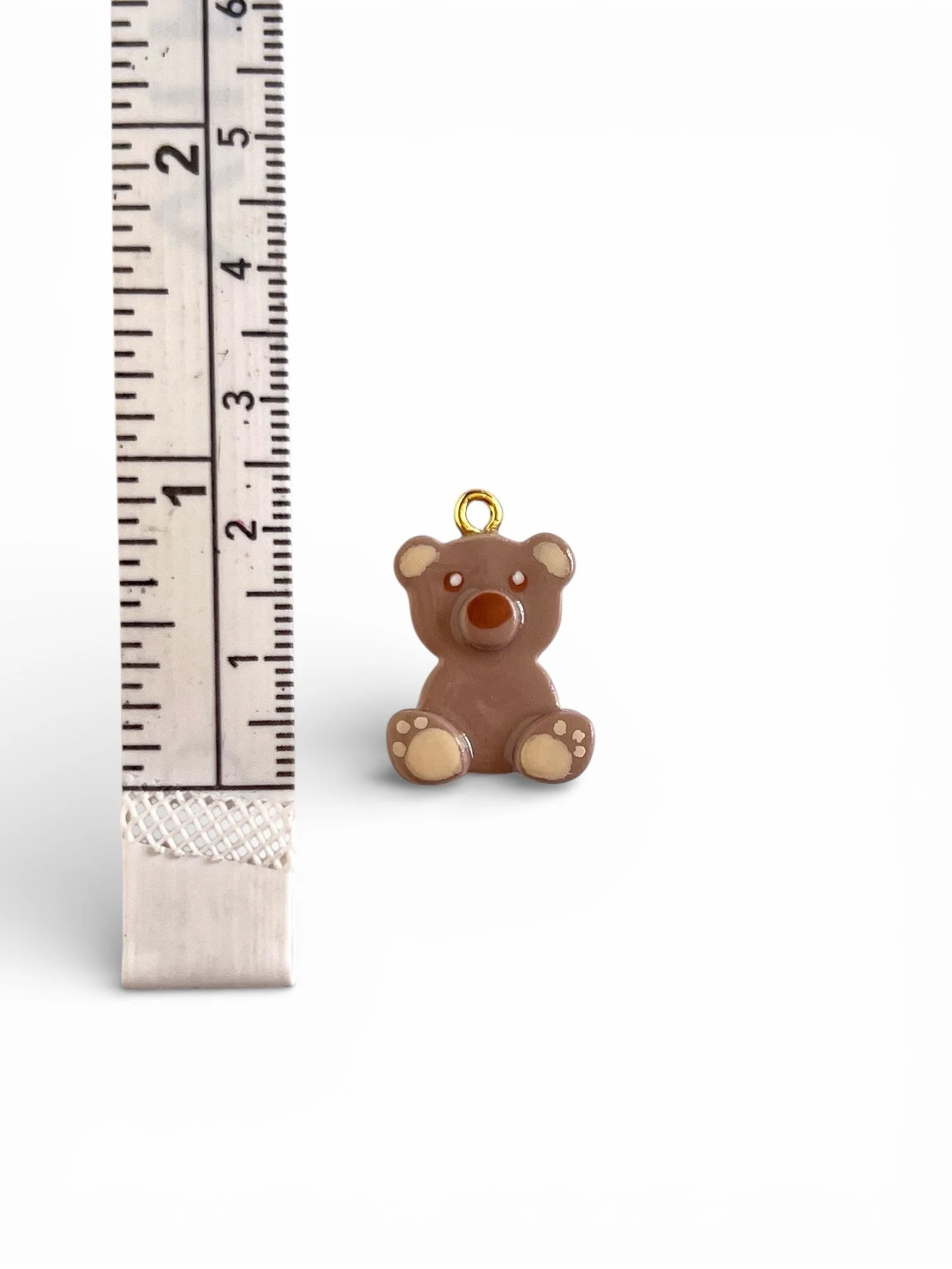 handmade teddy bear charm