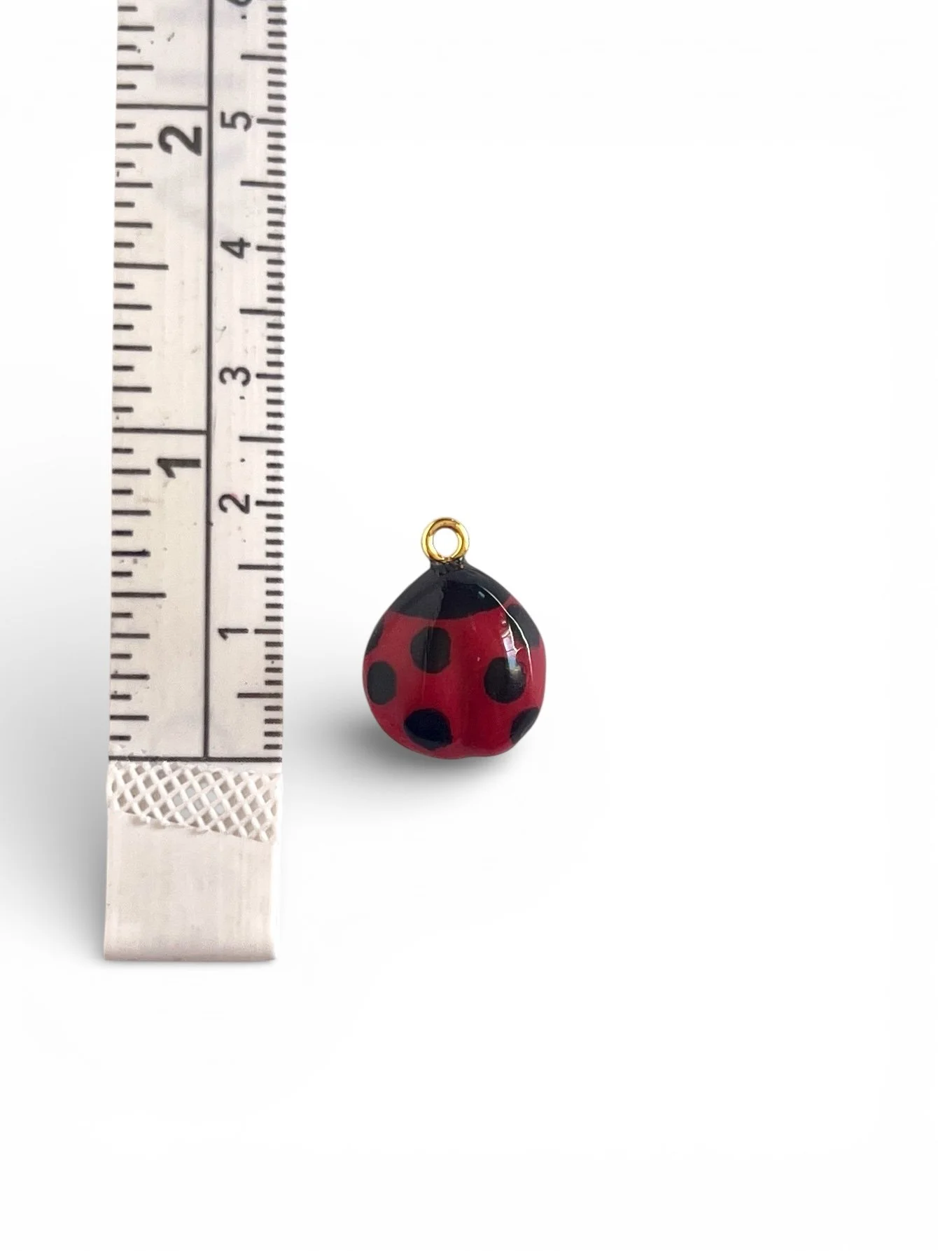 handmade ladybug charm