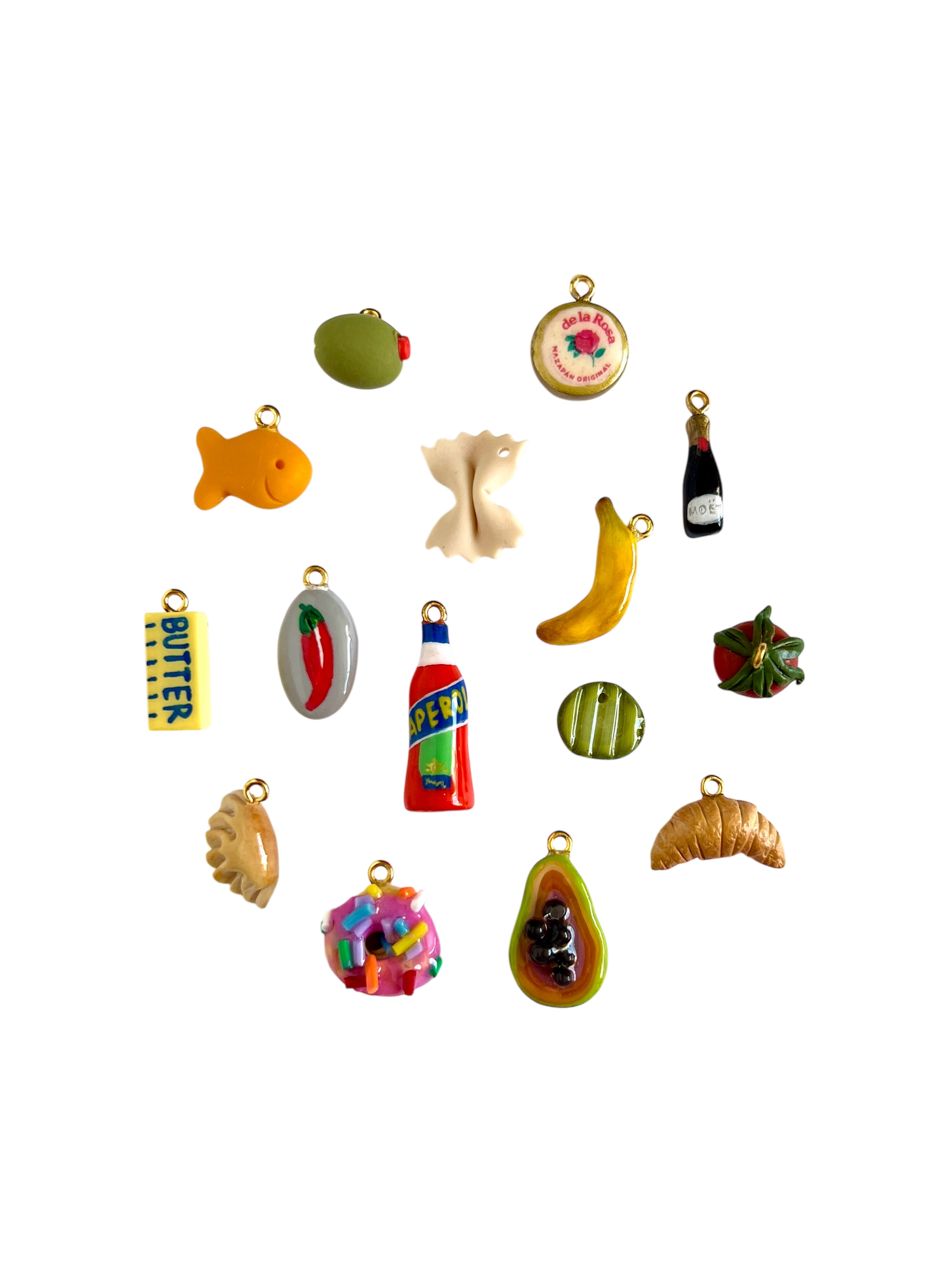 小物 kohjiya 3 TYPES OF CHARMS Handmade Food Charms | Polymer Clay Jewelry Charms — Sigfus Designs