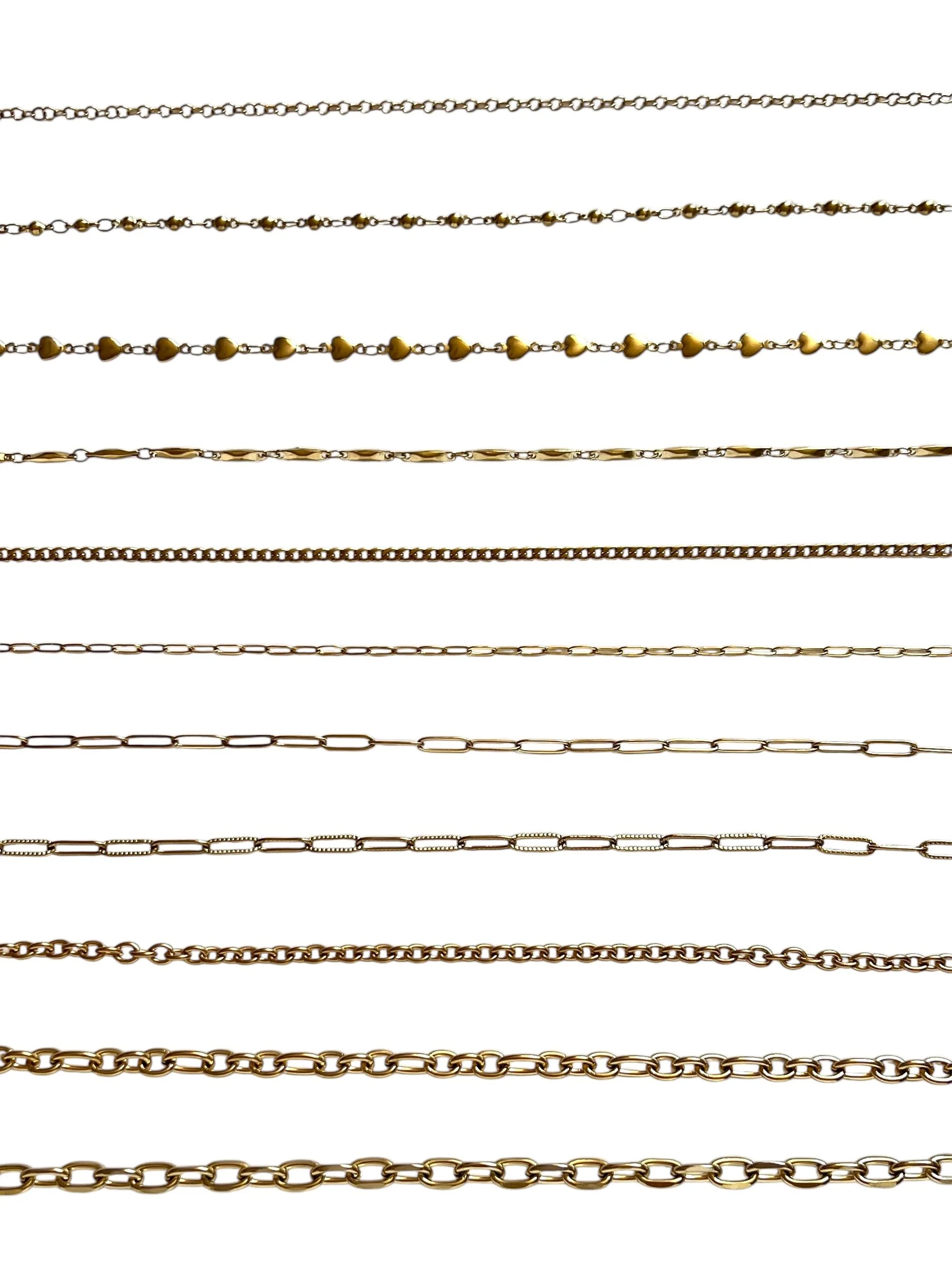 gold chain options layering necklaces