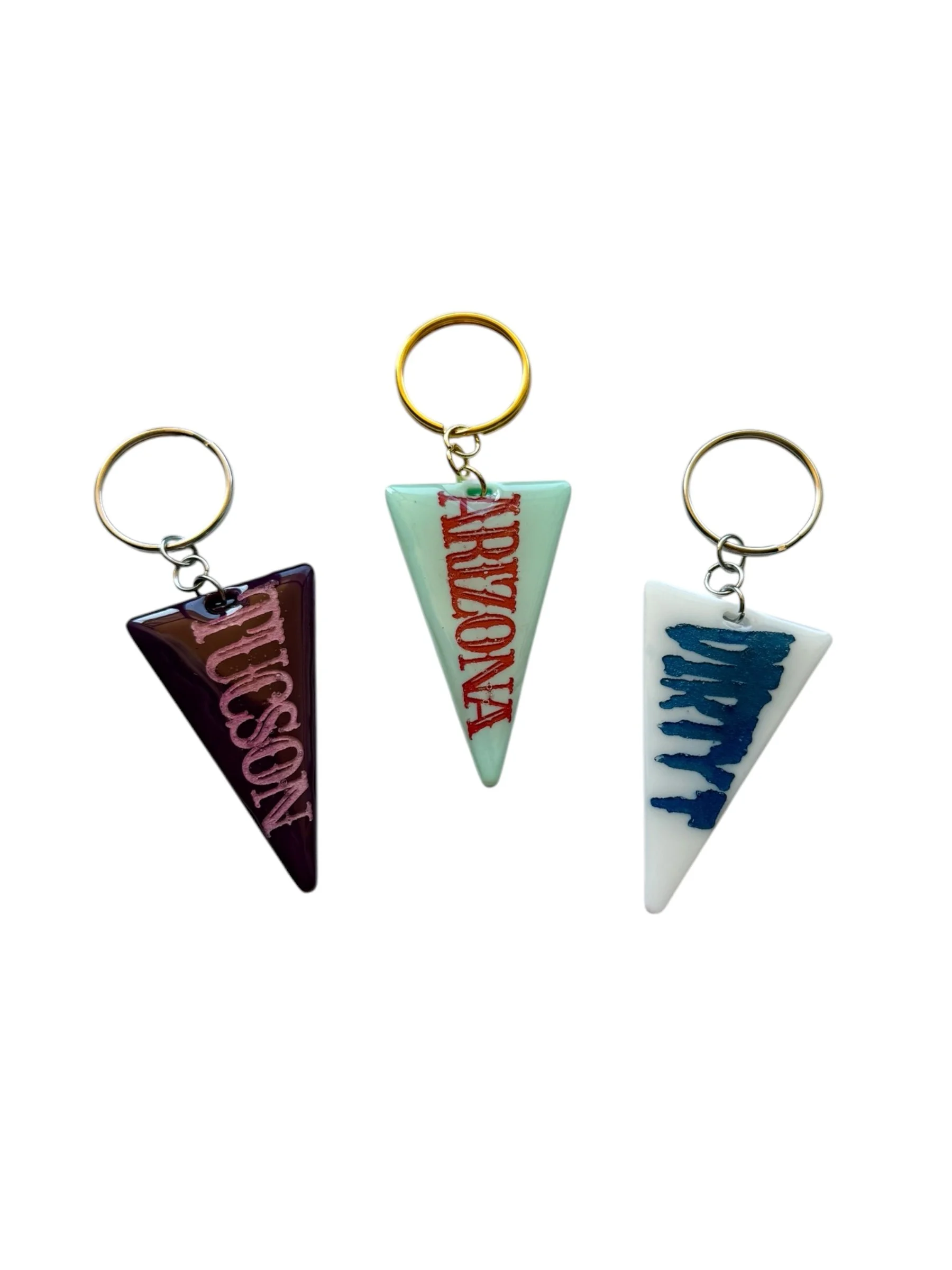 Arizona Desert Pennant Keychain Set