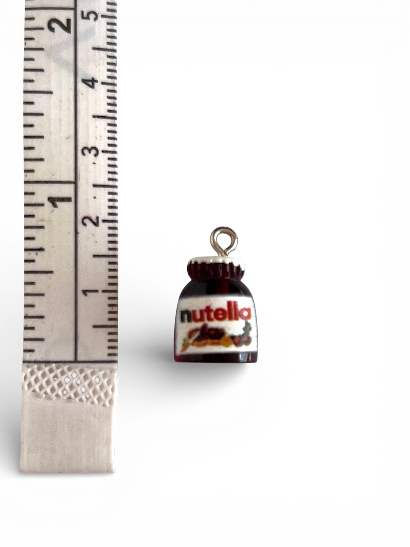 resin Nutella food charm