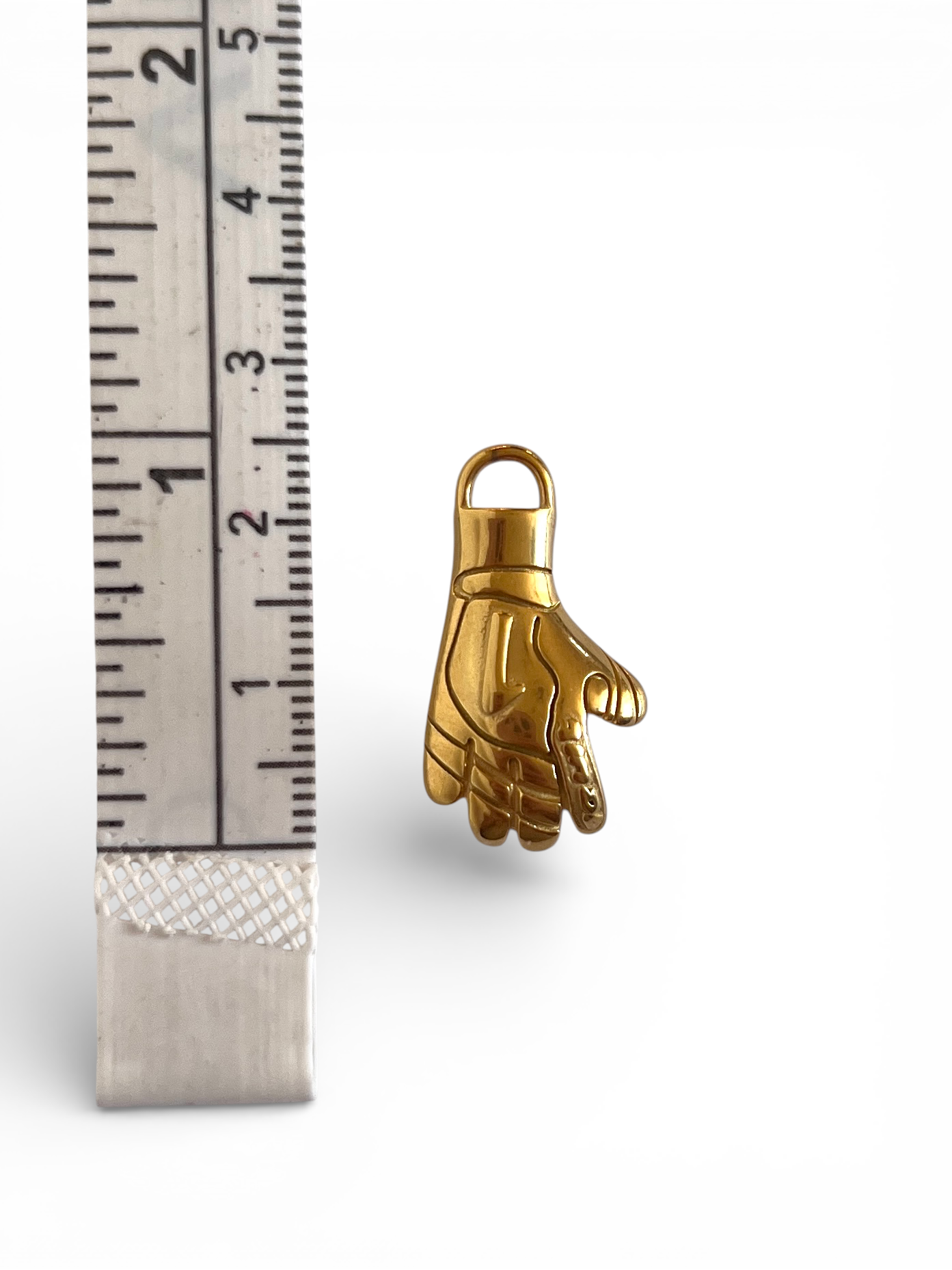 gold sports glove mitt charm