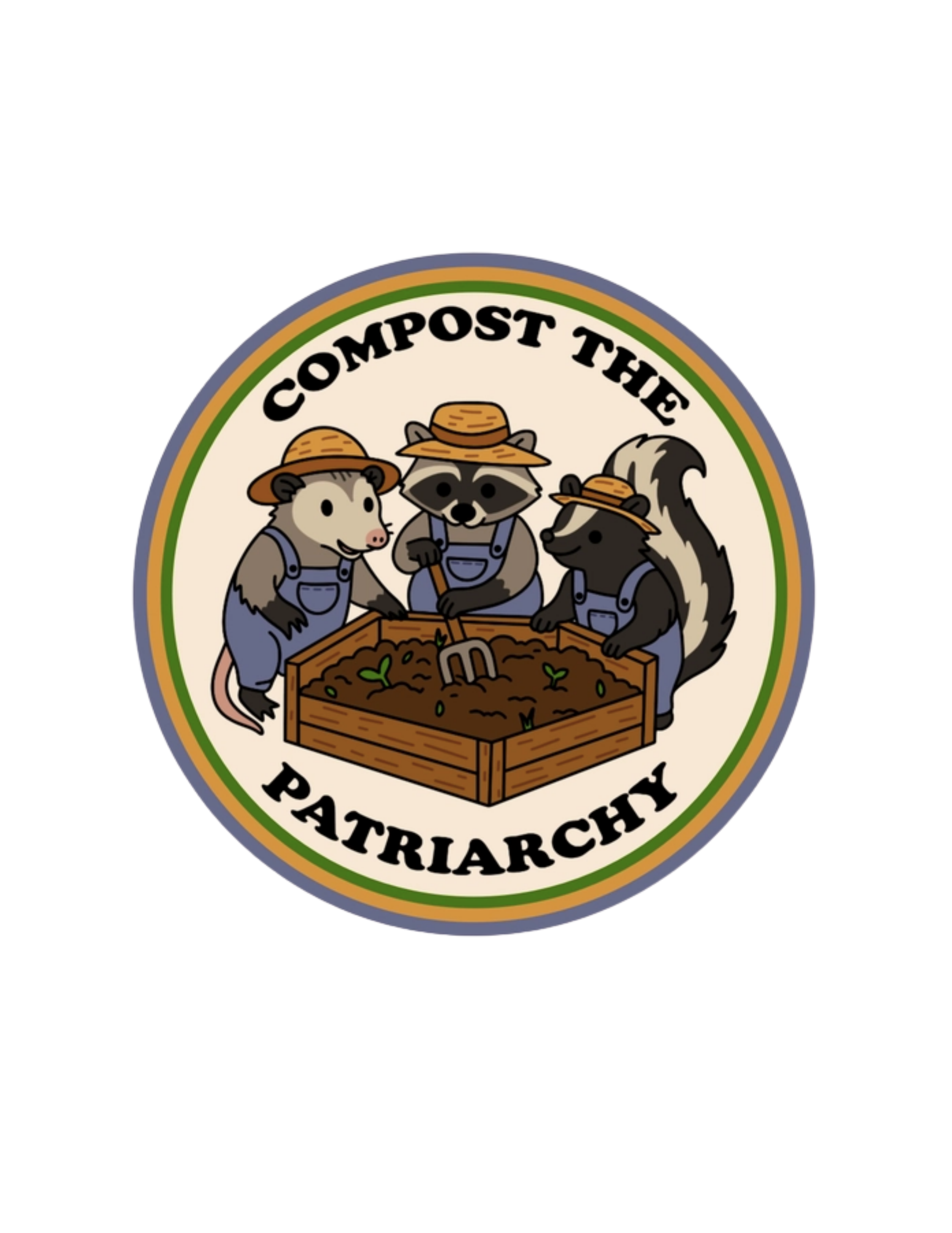 Compost The Patriarchy Sticker