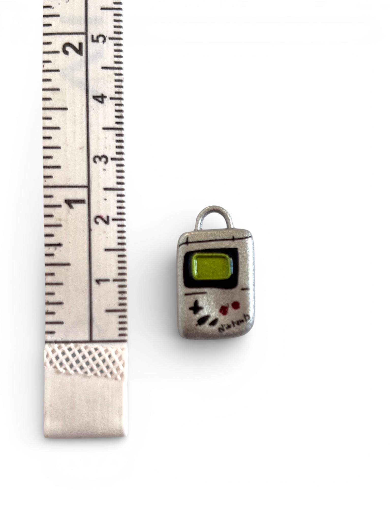 silver gameboy charm