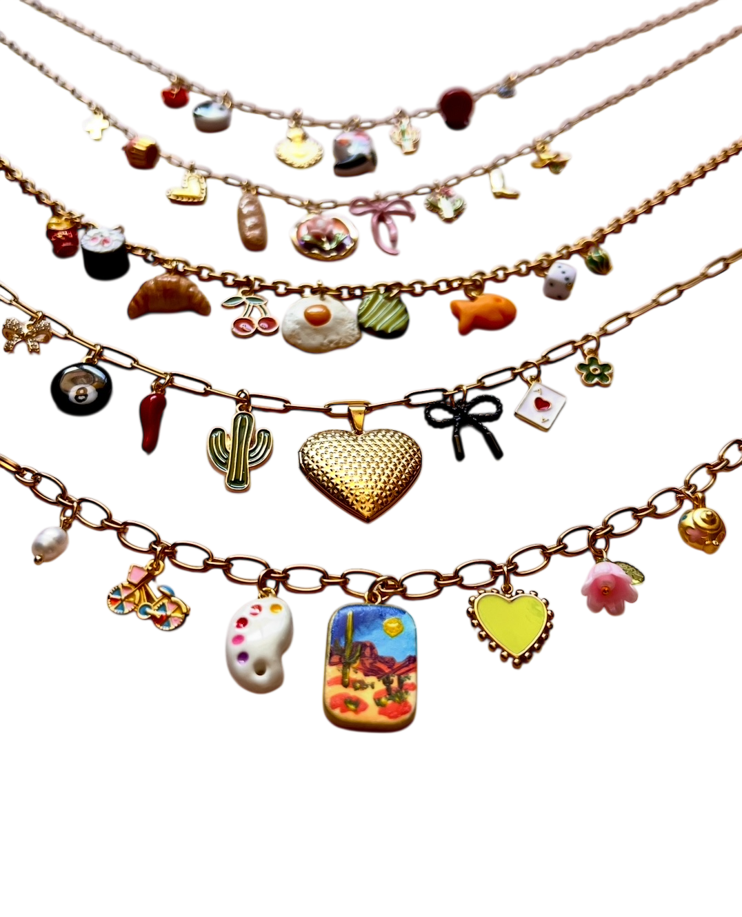 Custom Charm Jewelry- Gold Chain