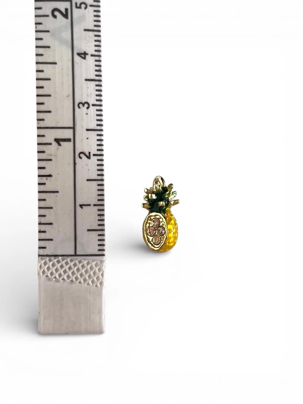 pineapple rhinestone charm