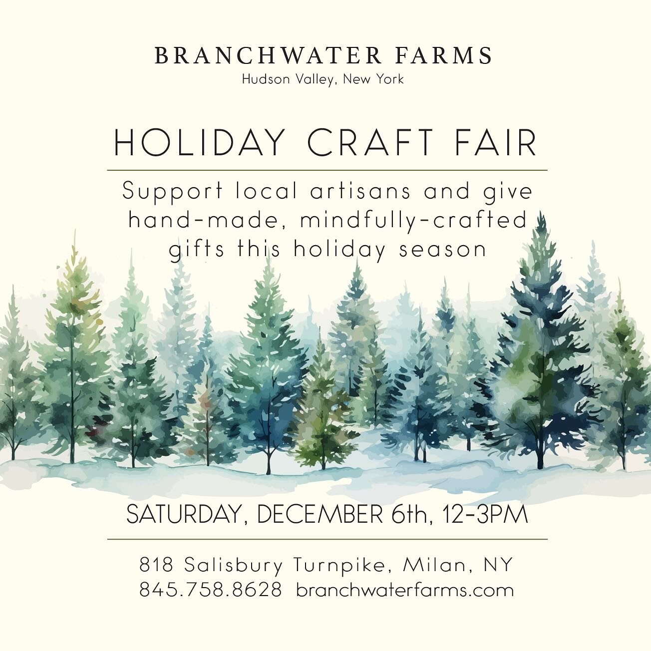 Join us for our 4th annual holiday craft fair on Sat, Dec 6th (12-3pm). Support local artisans, makers and businesses and offer meaningful gifts to the special people in your life this holiday season. 

Food and beverage will be available to warm bel