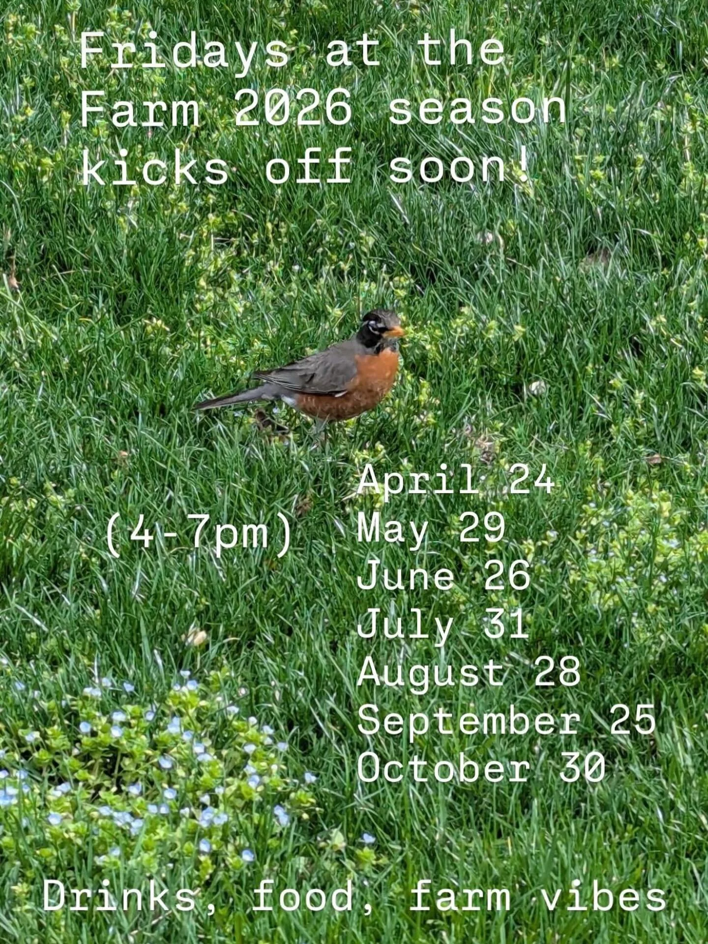 Spring is here and the calendar tells us we&rsquo;d better get with the program because we&rsquo;ve got some events coming up soon! So let&rsquo;s talk &ldquo;Fridays at the Farm&rdquo; for a sec.&nbsp;

We started the FATF series 2 years ago to hi