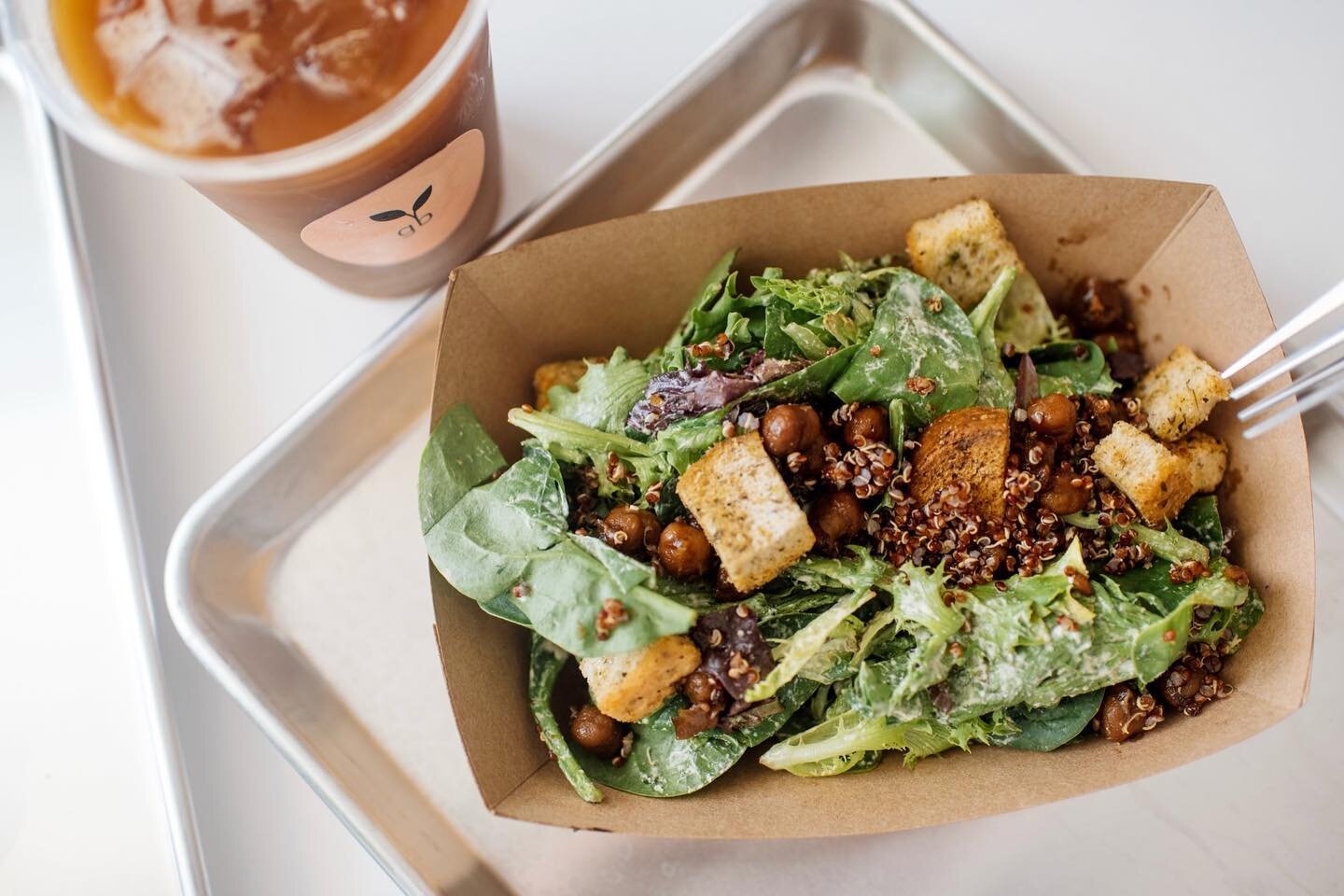 everyone&rsquo;s favorite salad &mdash; quinoa caesar salad 

our photographer: @hopsandhitched / @bbrittanypaige
