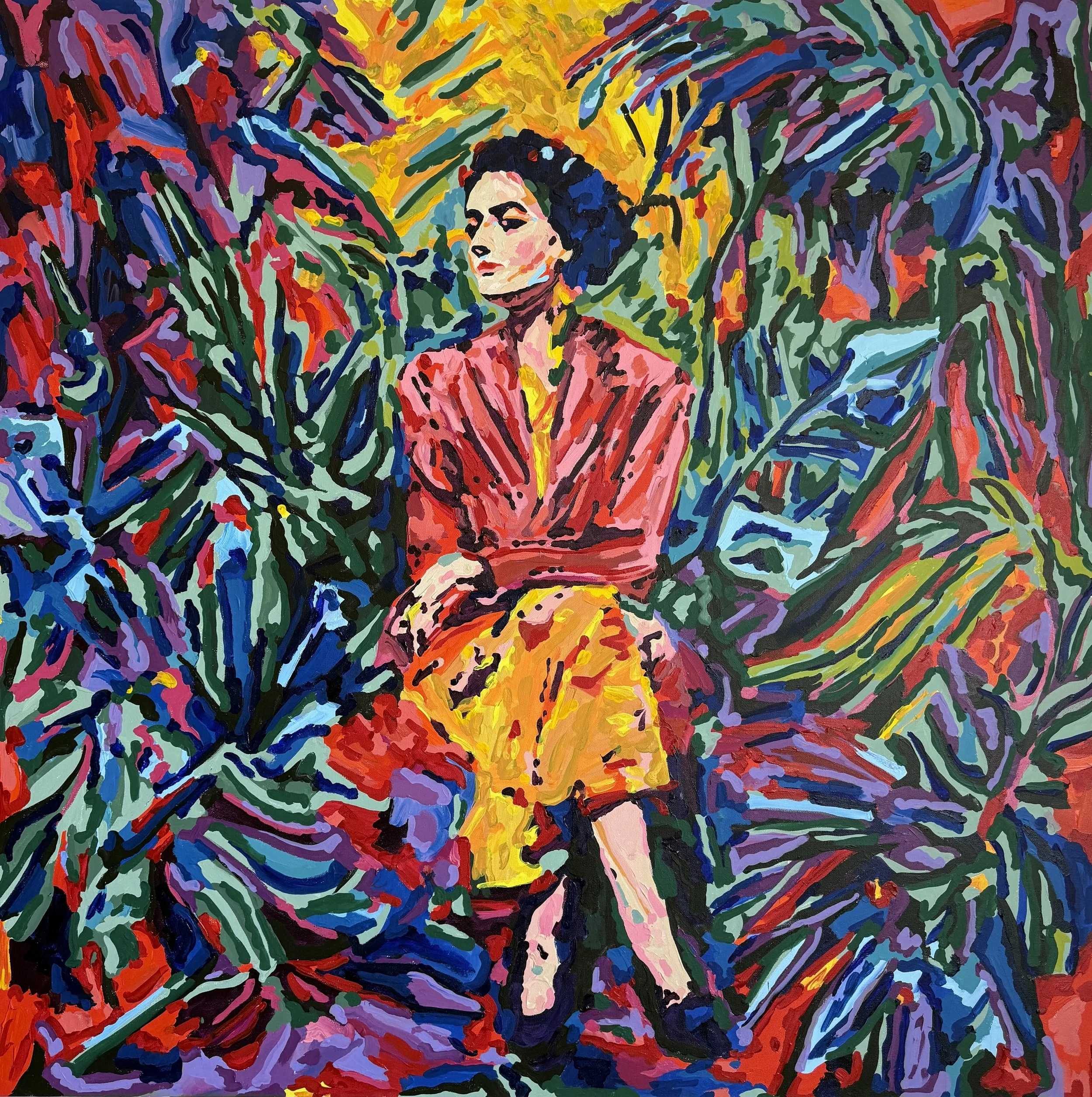 LEONARDA • 4'x4' • Acrylic • 2025