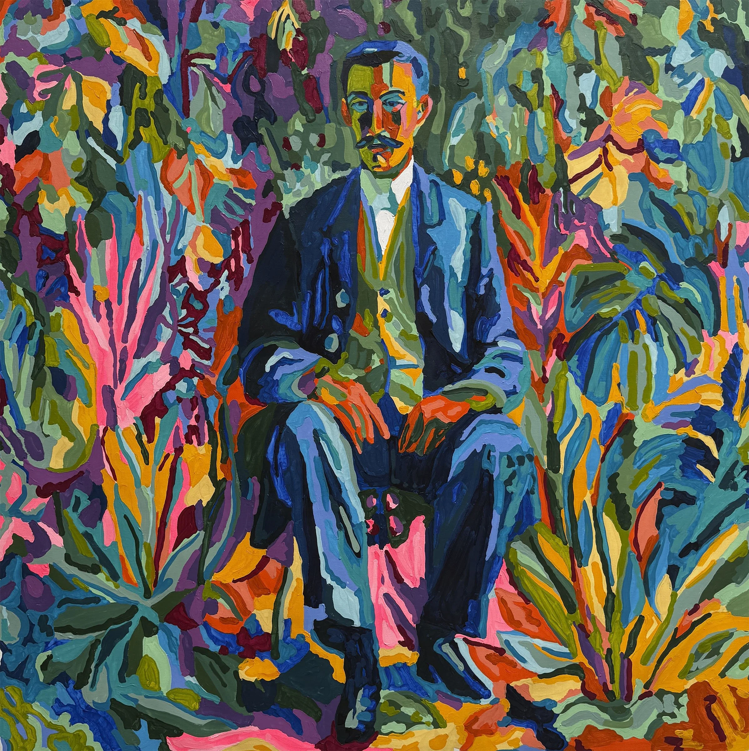 ABUELO LUiS • 4'x4' • Acrylic • 2025