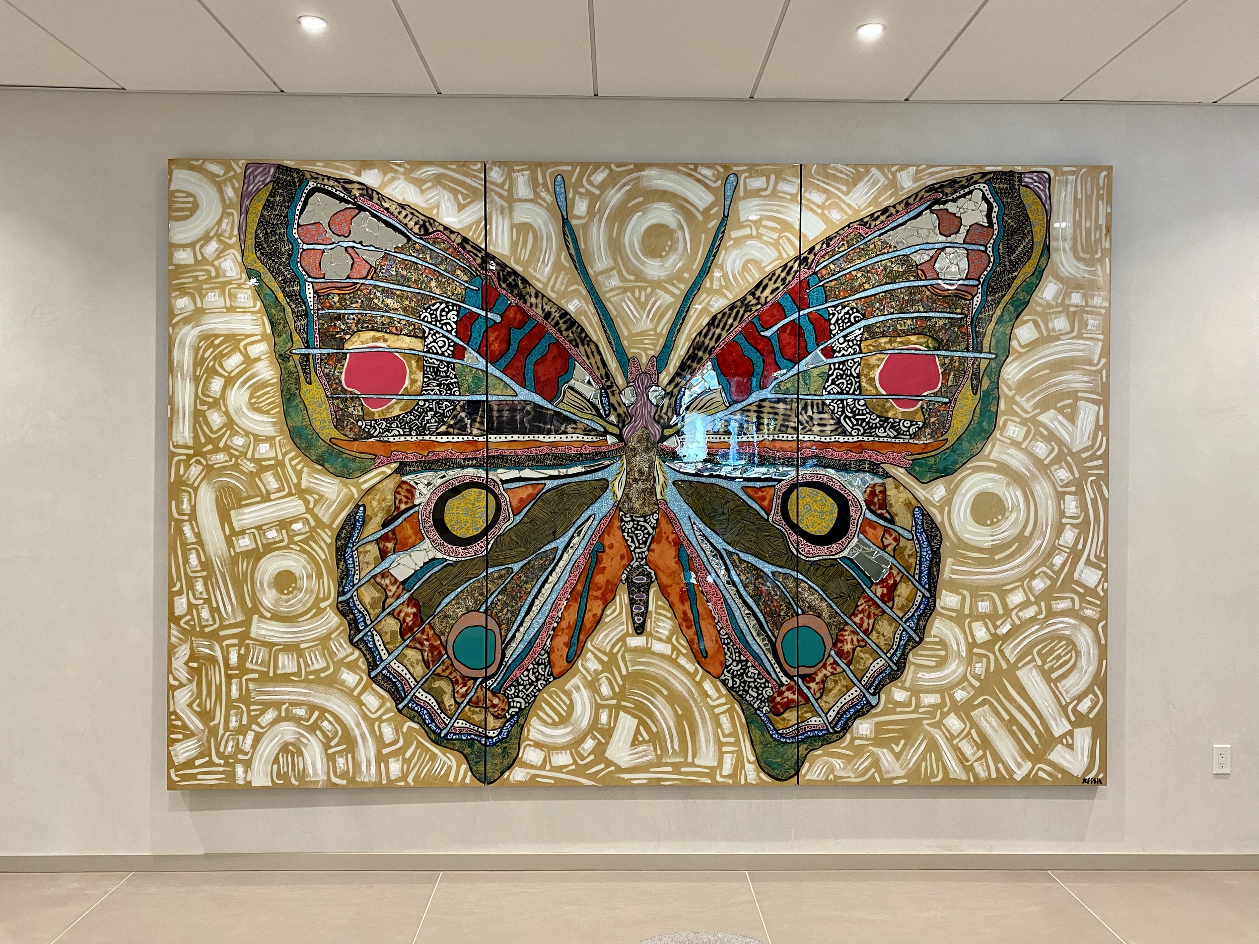 SOCiAL • 8'x12' • Mixed Media • 2021 • SOLD