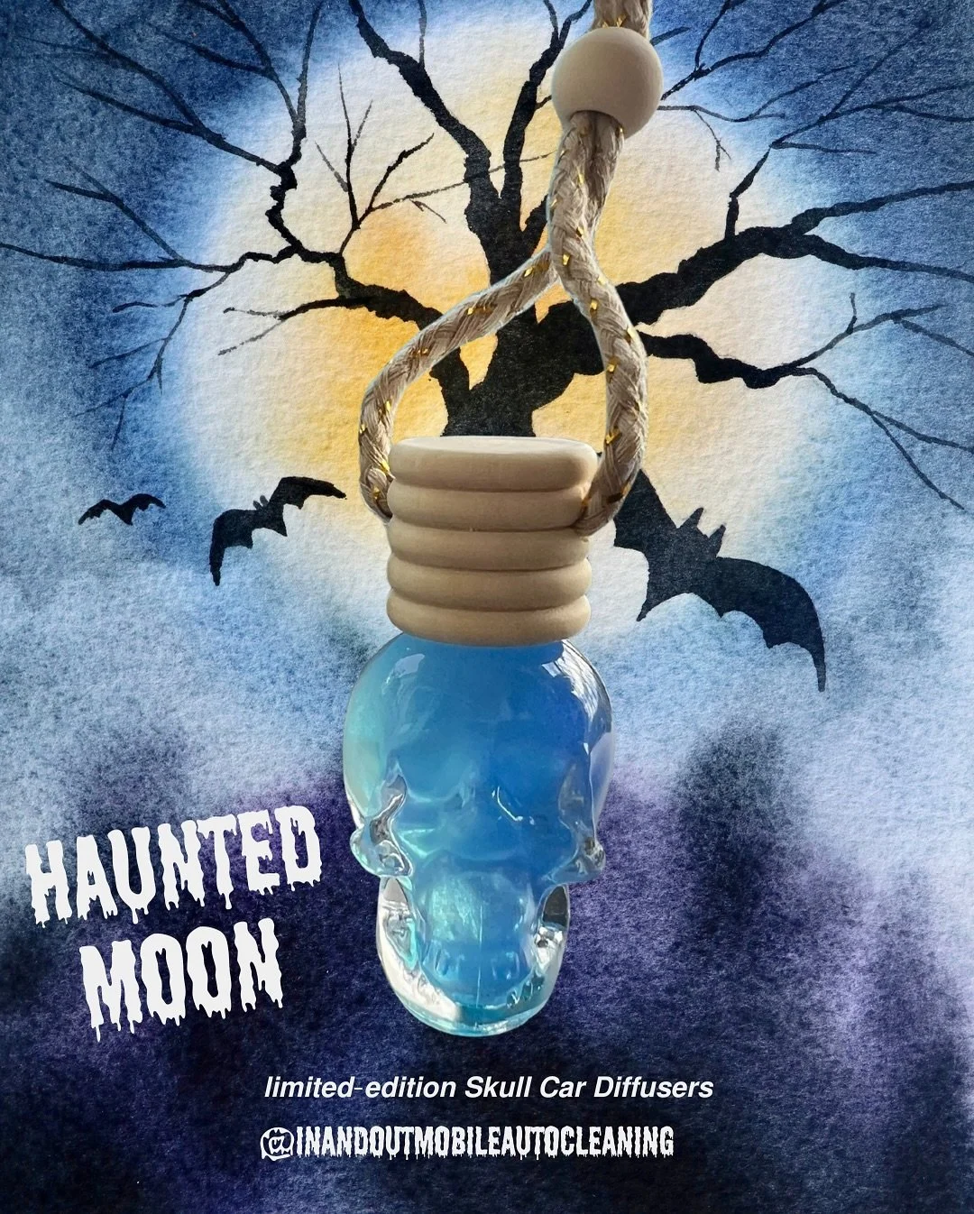 🚗✨ This Halloween, your ride deserves a spooky upgrade&hellip;
Introducing our 𝙡𝙞𝙢𝙞𝙩𝙚𝙙-𝙚𝙙𝙞𝙩𝙞𝙤𝙣 𝙎𝙠𝙪𝙡𝙡 𝘾𝙖𝙧 𝘿𝙞𝙛𝙛𝙪𝙨𝙚𝙧𝙨 &mdash; each one swirls with shimmer and haunts your car with fall&rsquo;s most wicked scents:

🌙 𝗛𝗮