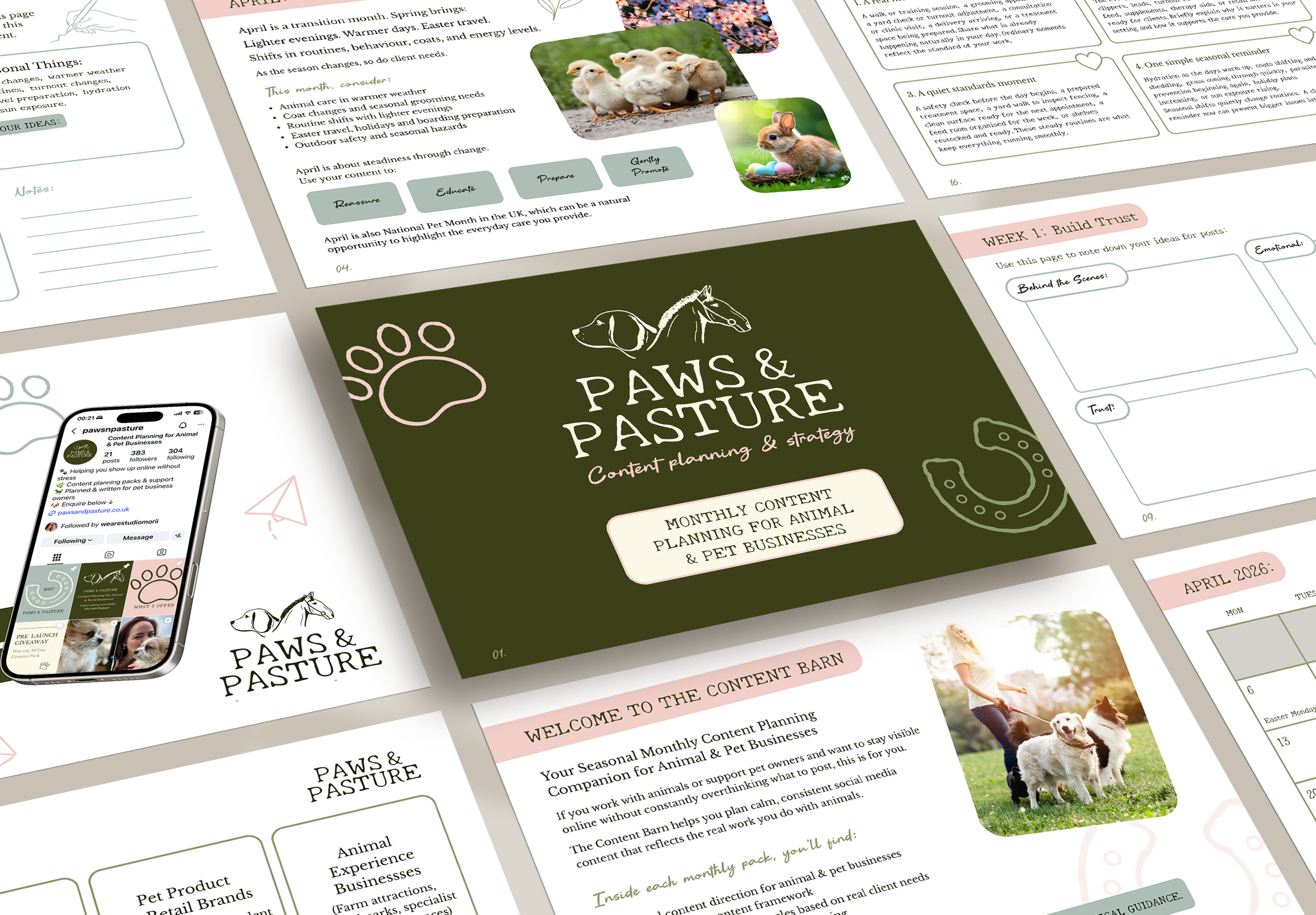 Paws & Pasture Content Planning & Strategy Pack