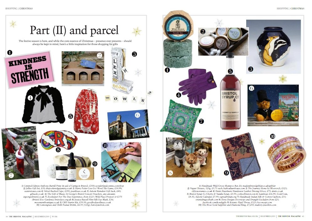 Magazine feature of Cherry & Vanilla syrup in a Christmas gift guide. I enjoyed writing press releases and contacting publications for the brand.