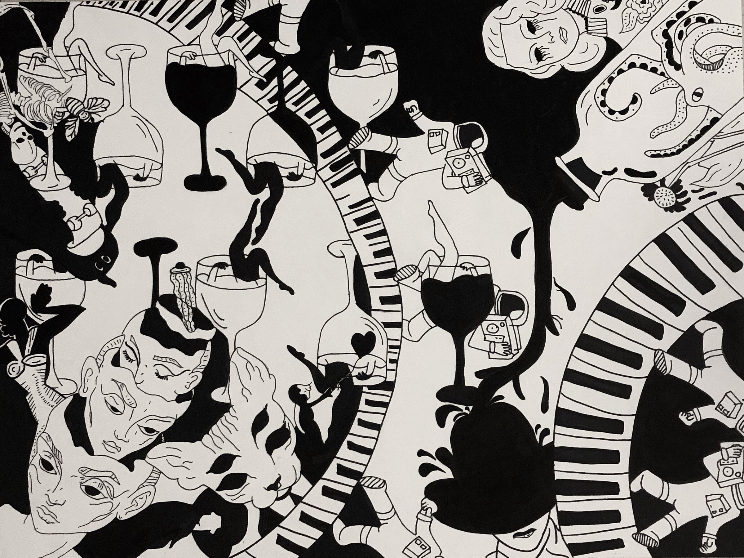 Markers Sharpie on Paper DSGN100