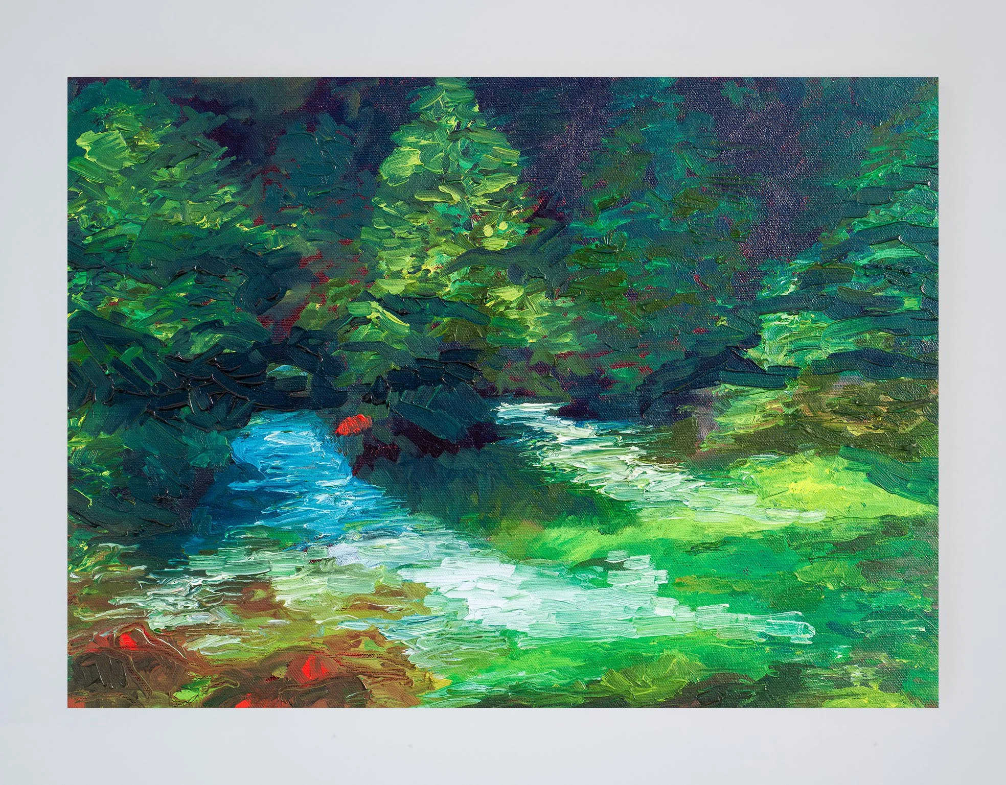 fontaine de vaucluse [vaucluse fountain] - 37x27 cm; óleo sobre tela [oil on canvas]