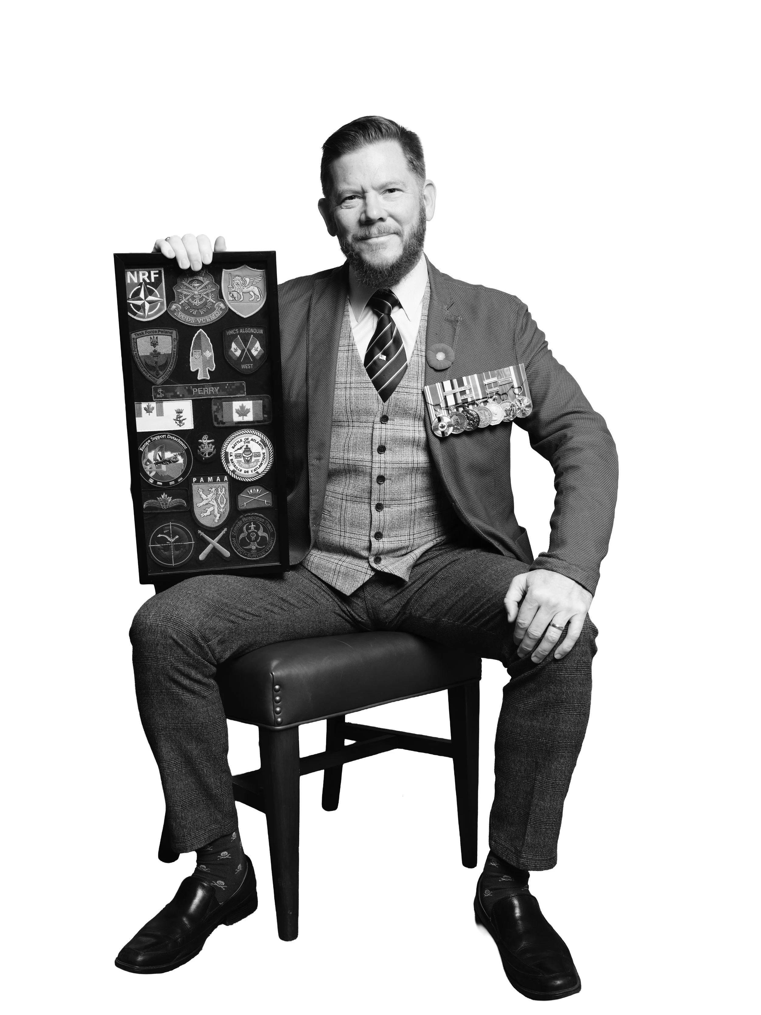 Lieutenant-Commander Shawn Perry - Retired

Active 1989 - 2024

Royal Canadian Navy 

Op Mercator (1998), Op Altair (2008), Op Podium (2010), Naval Air Station Whidbey Island (2011-2013), NATO Joint Force Command Naples (2014-2017), Embassy of Canada