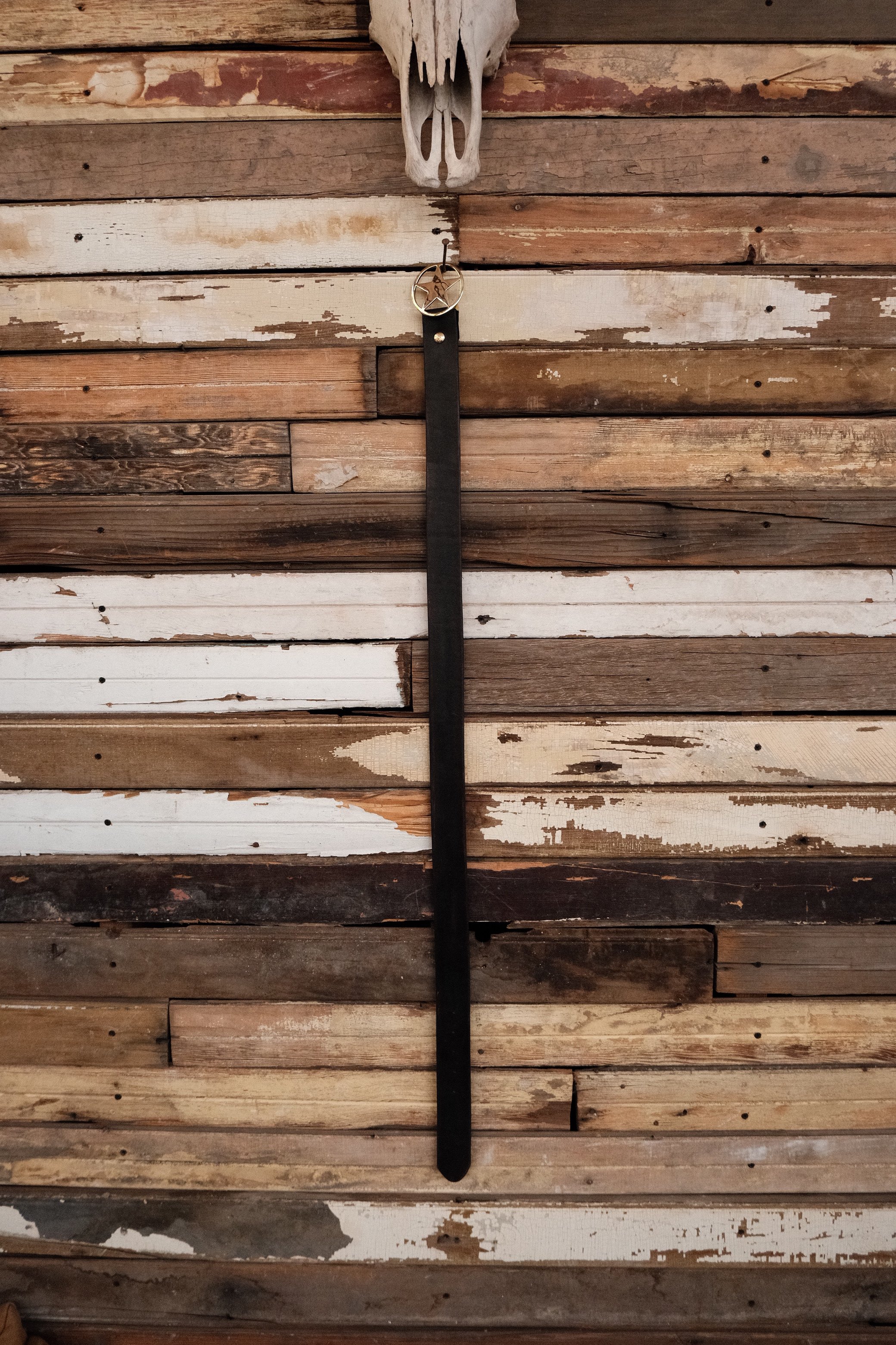 Brass Star Buckle Belt