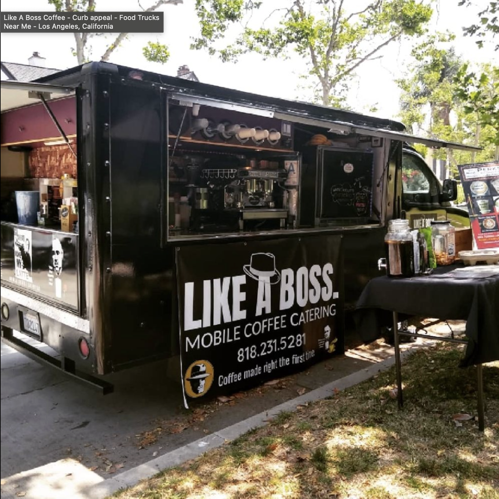 Like A Boss mobile coffee truck on location