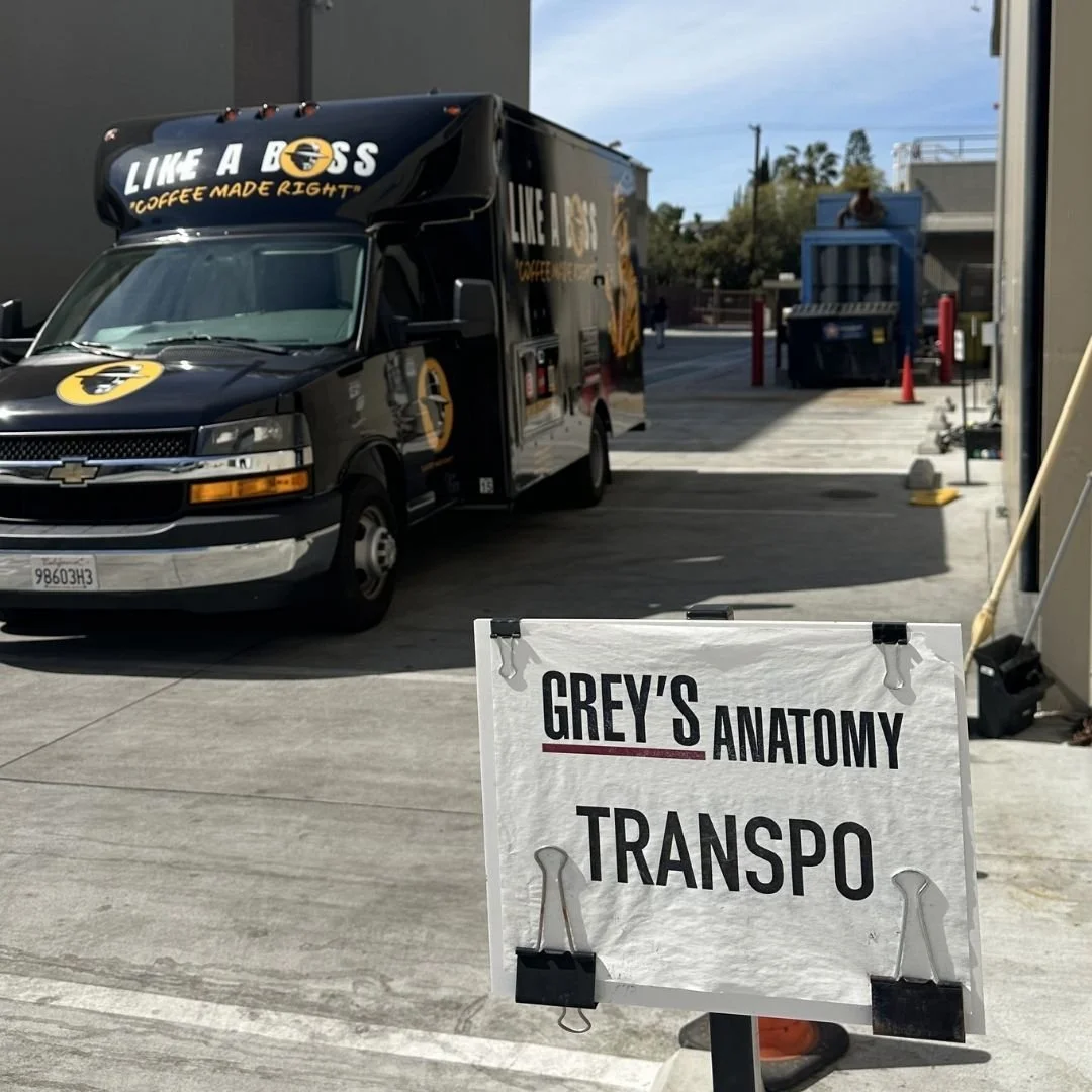 Coffee truck on set at Grey's Anatomy 